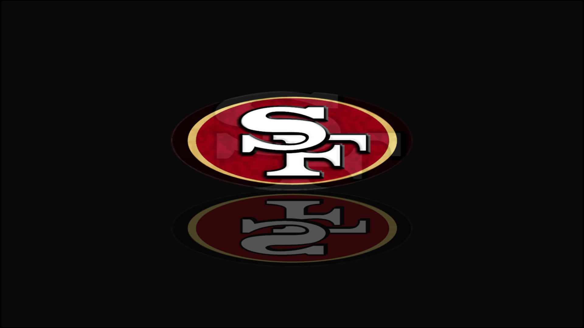 San Francisco 49ers Logo Reflection Background