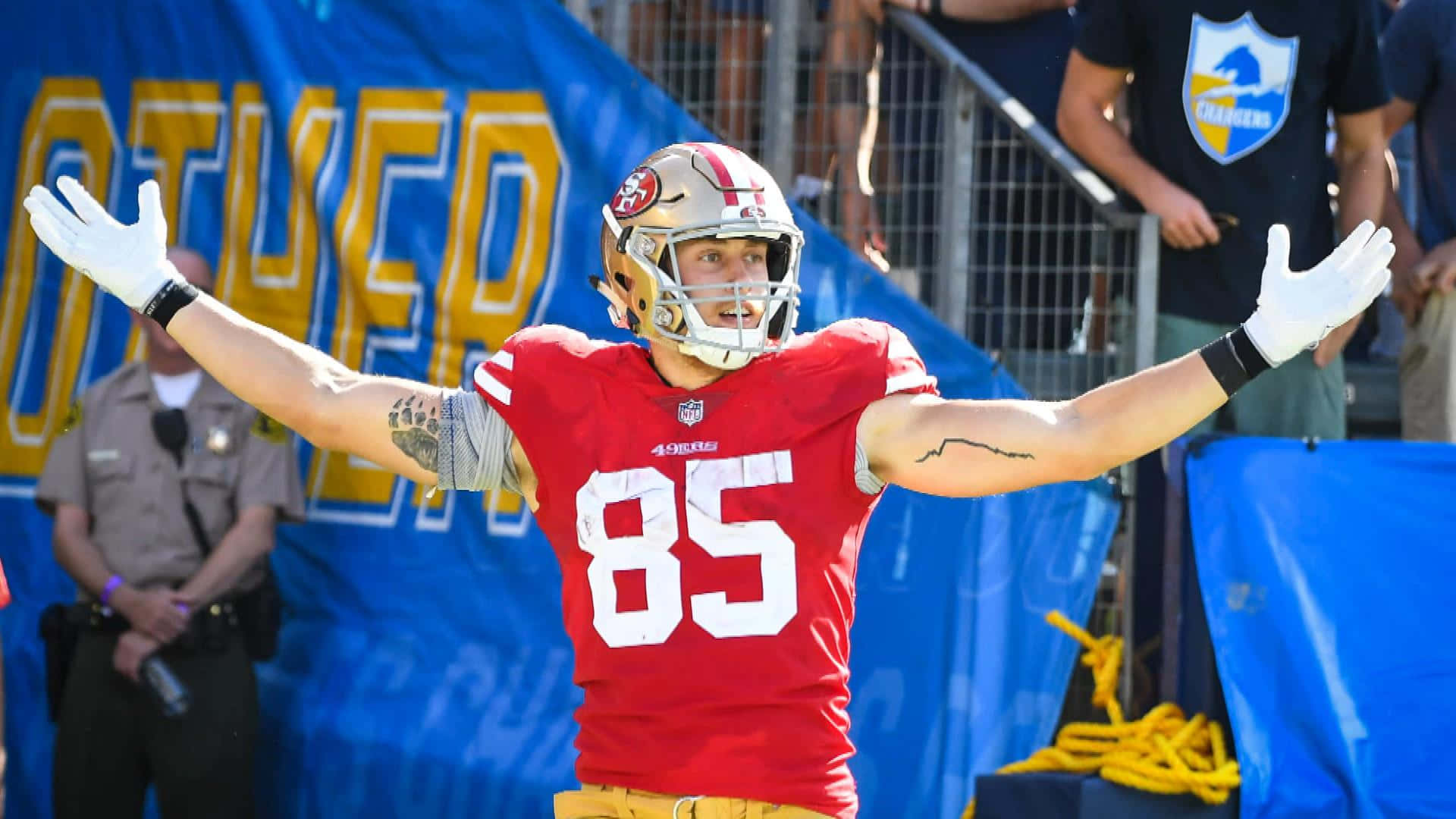 San Francisco 49ers Superstar - George Kittle Background