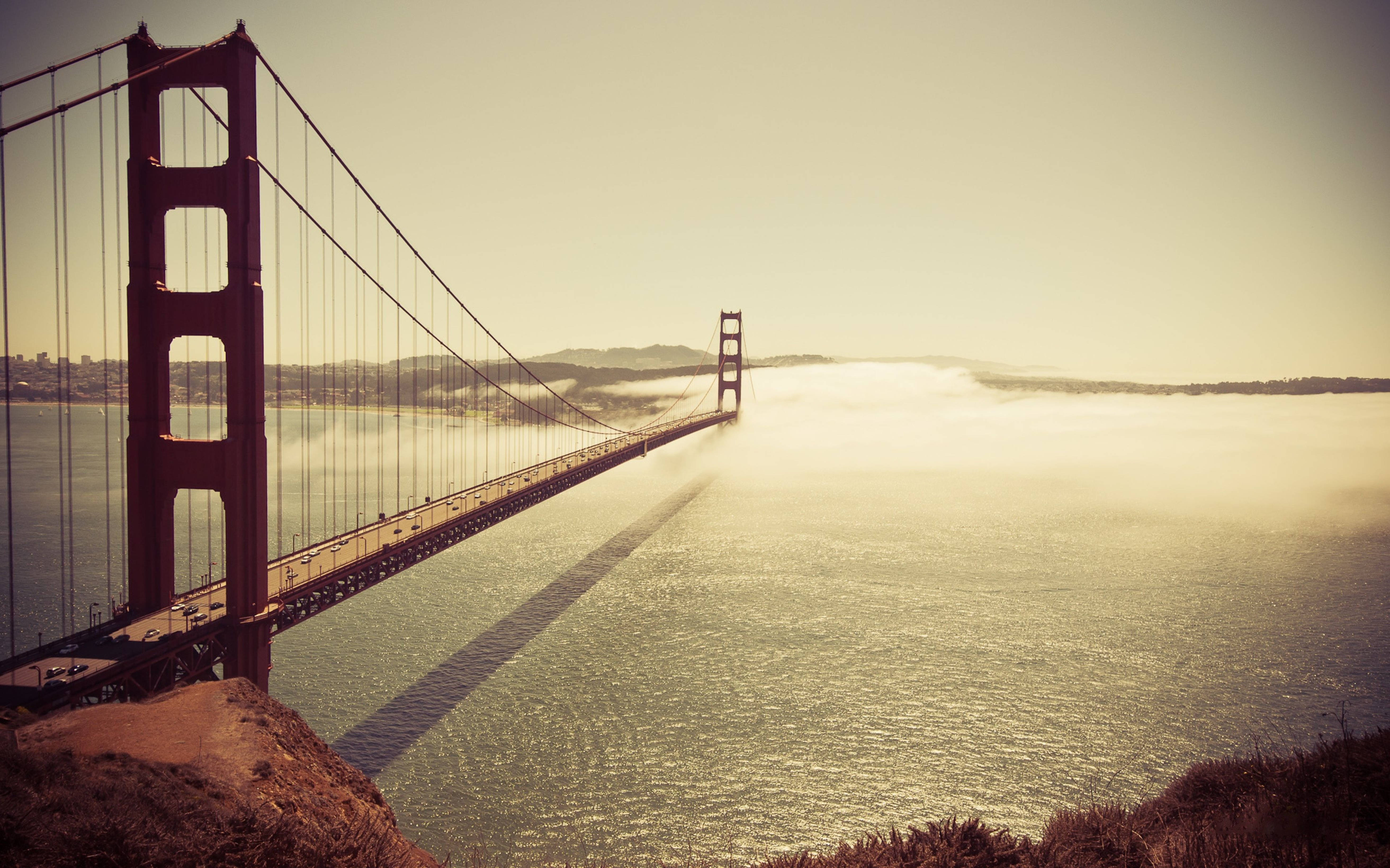 San Francisco 4k Bridge And Ocean Background