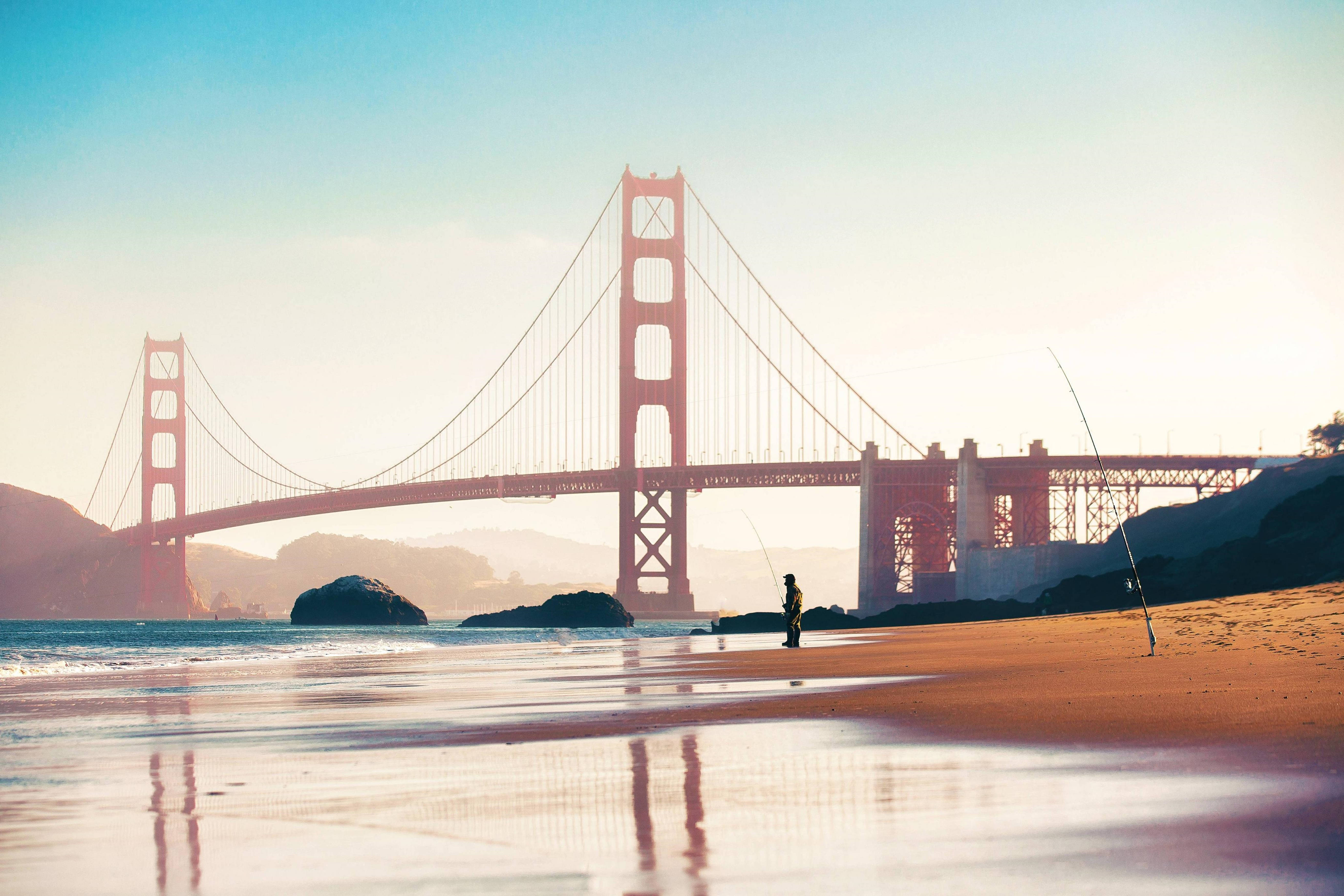 San Francisco 4k Bridge Skyline Background