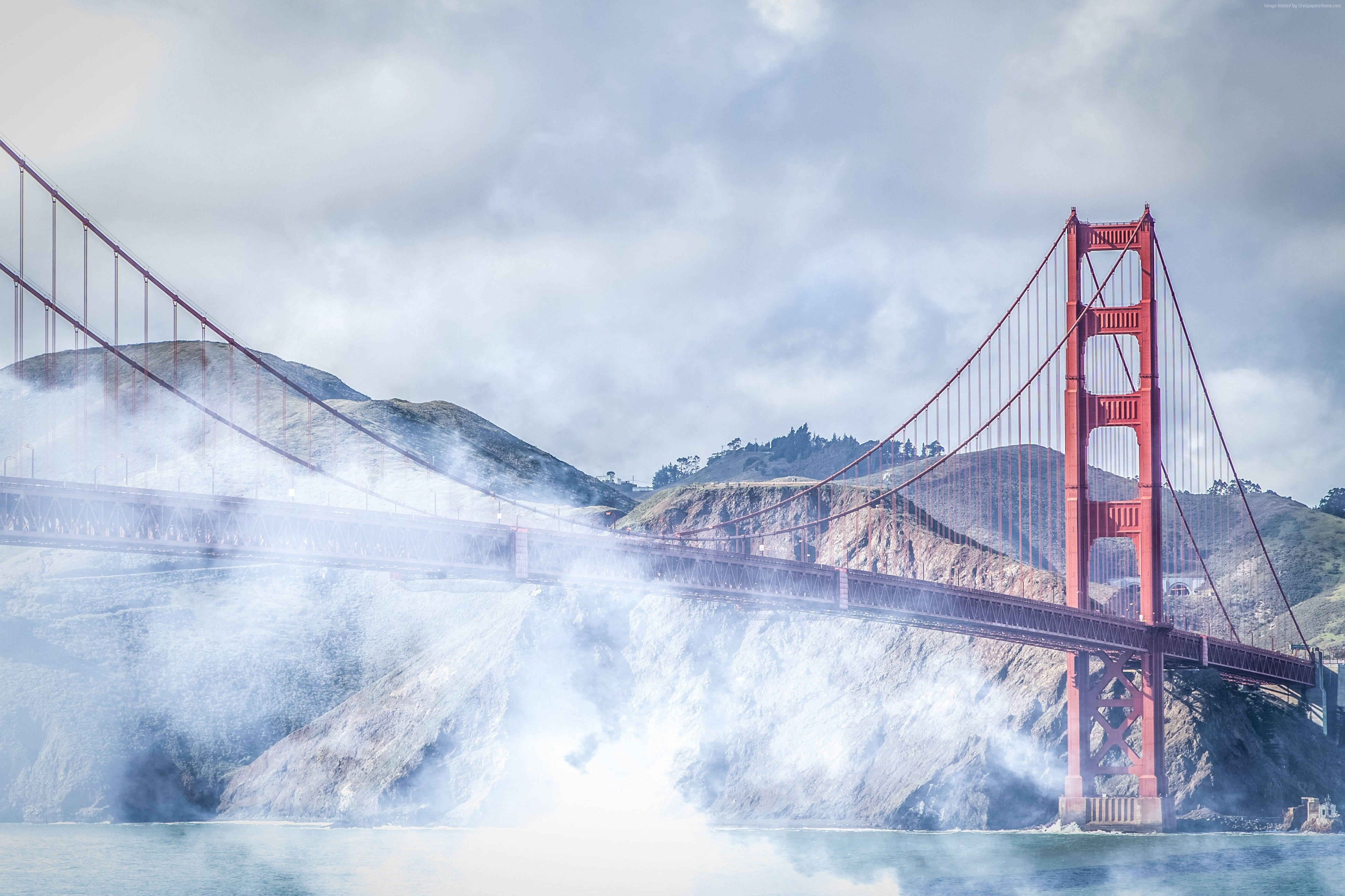 San Francisco 4k Foggy Bridge