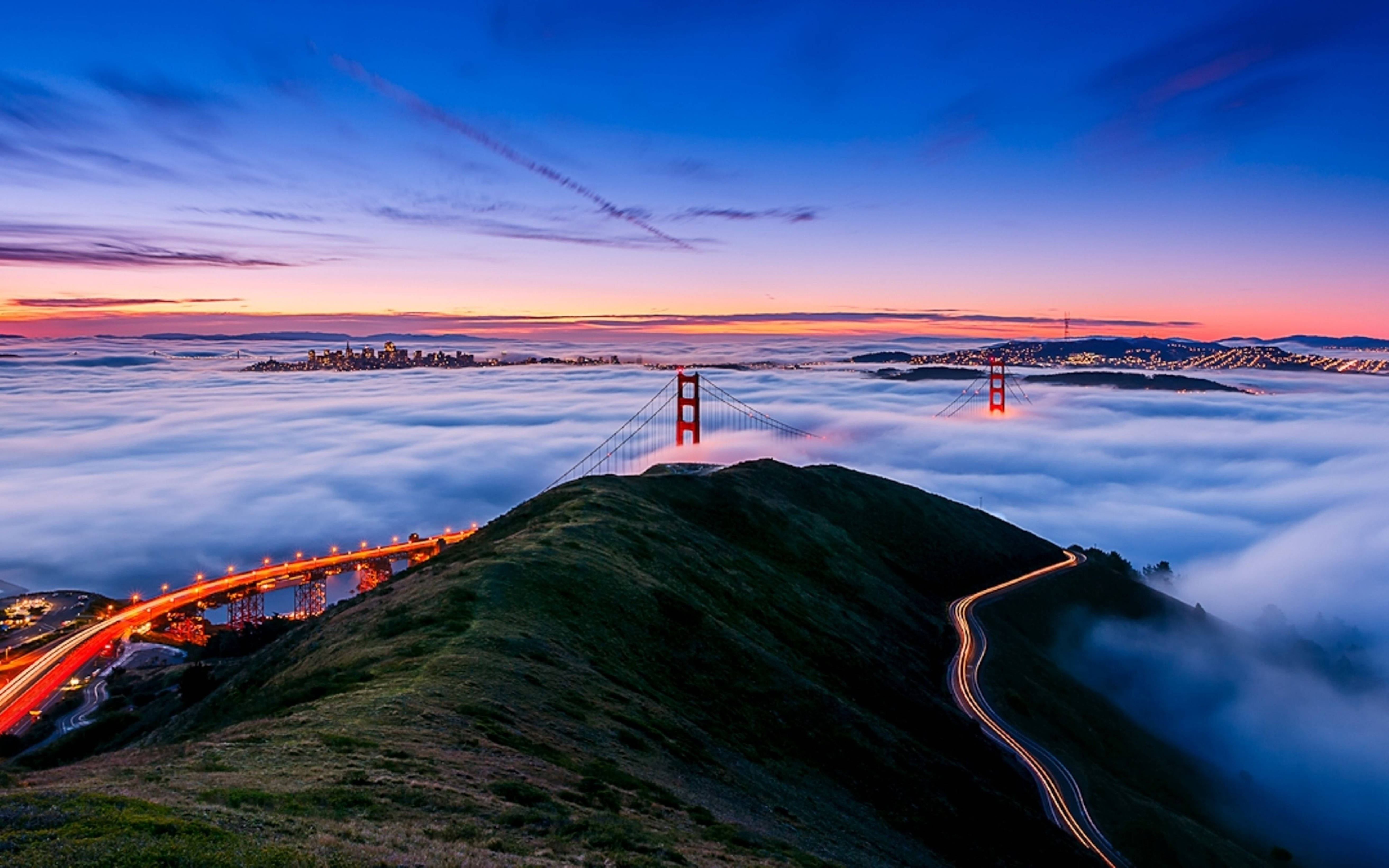 San Francisco 4k Sea Of Clouds Background