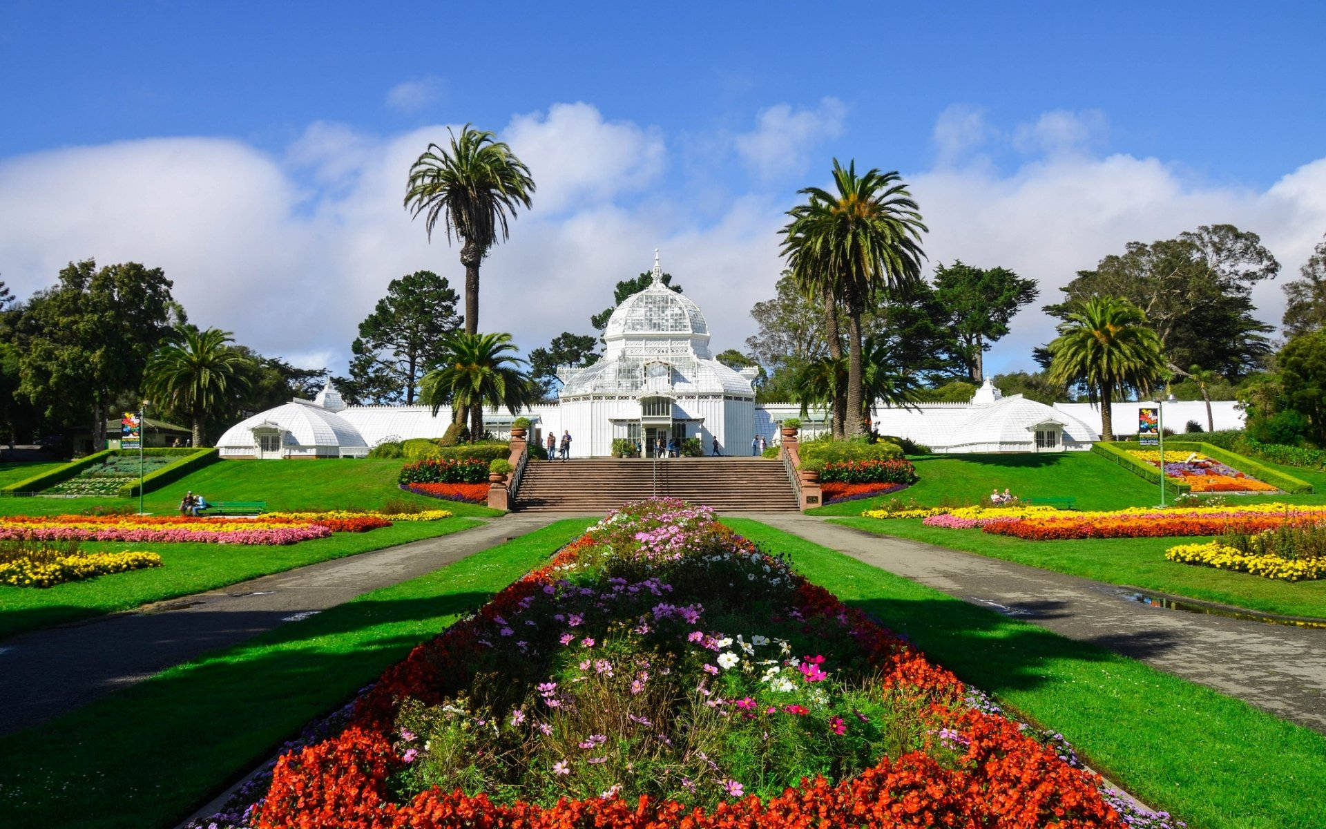 San Francisco Conservatory Of Flowers Background