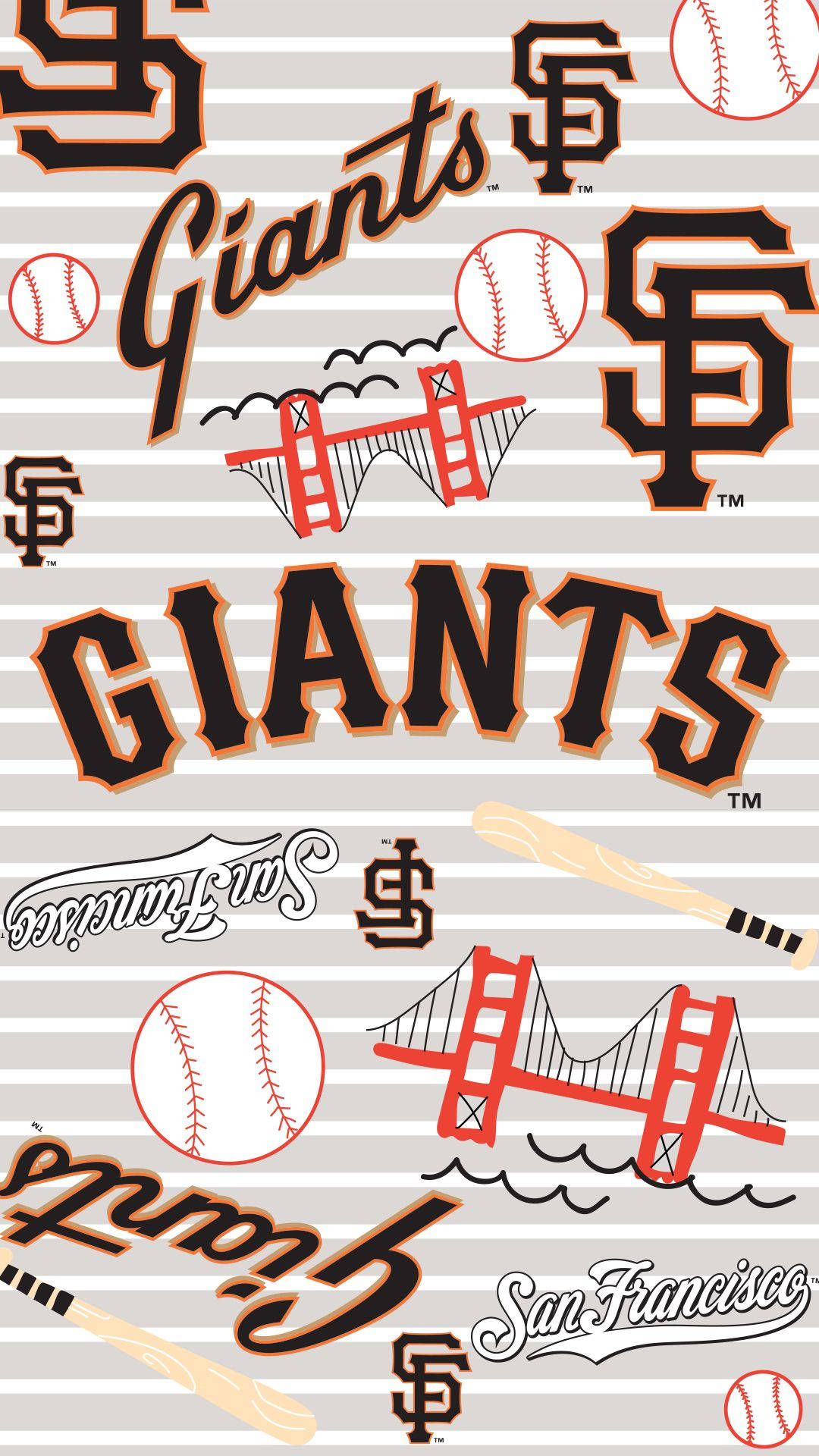 San Francisco Giants Aesthetic Poster Background