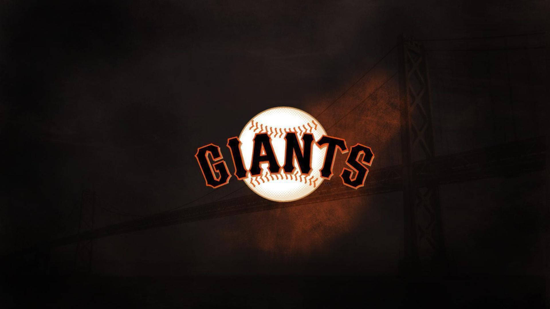 San Francisco Giants Baseball In Dark Background