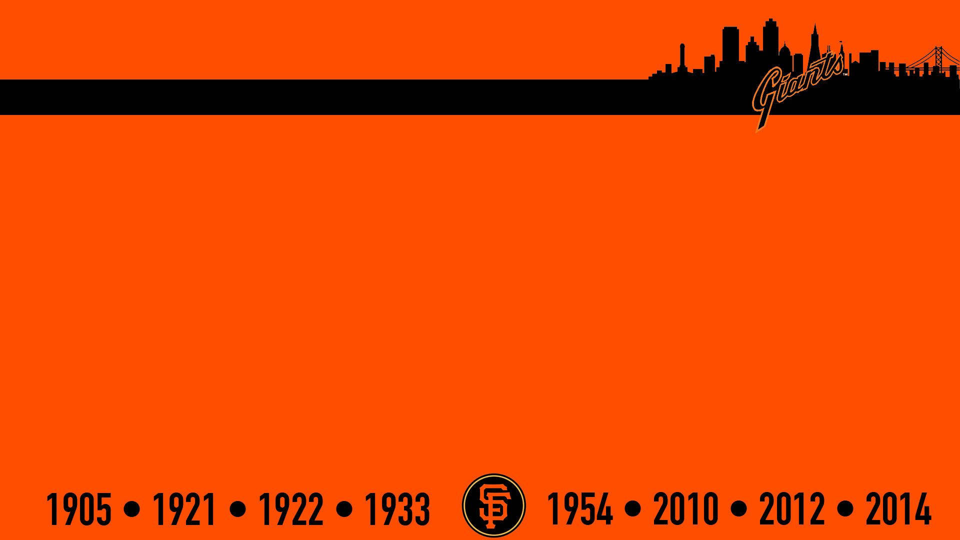 San Francisco Giants Championship Timeline Background