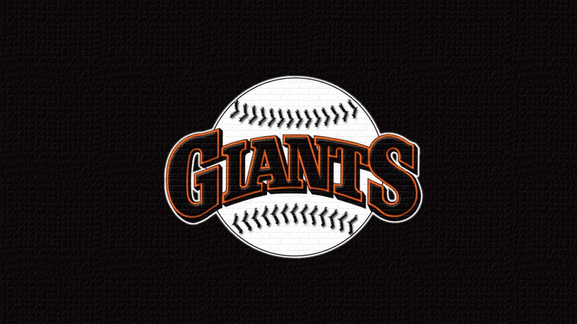 San Francisco Giants In Black Backdrop