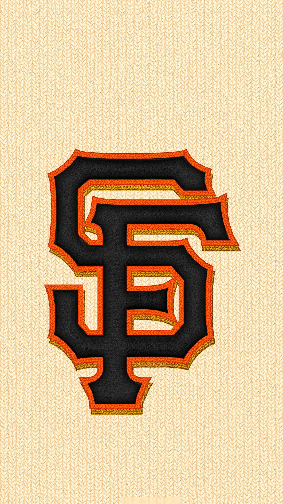 San Francisco Giants Logo Orange Outline Background