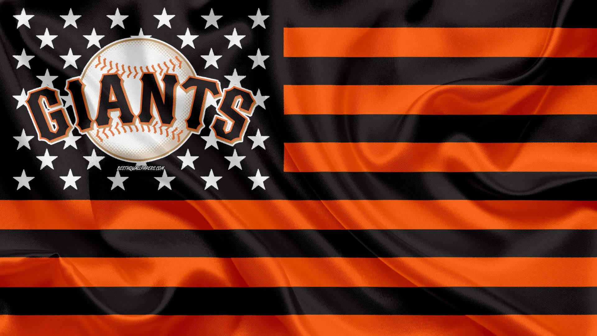 San Francisco Giants Us Flag Background