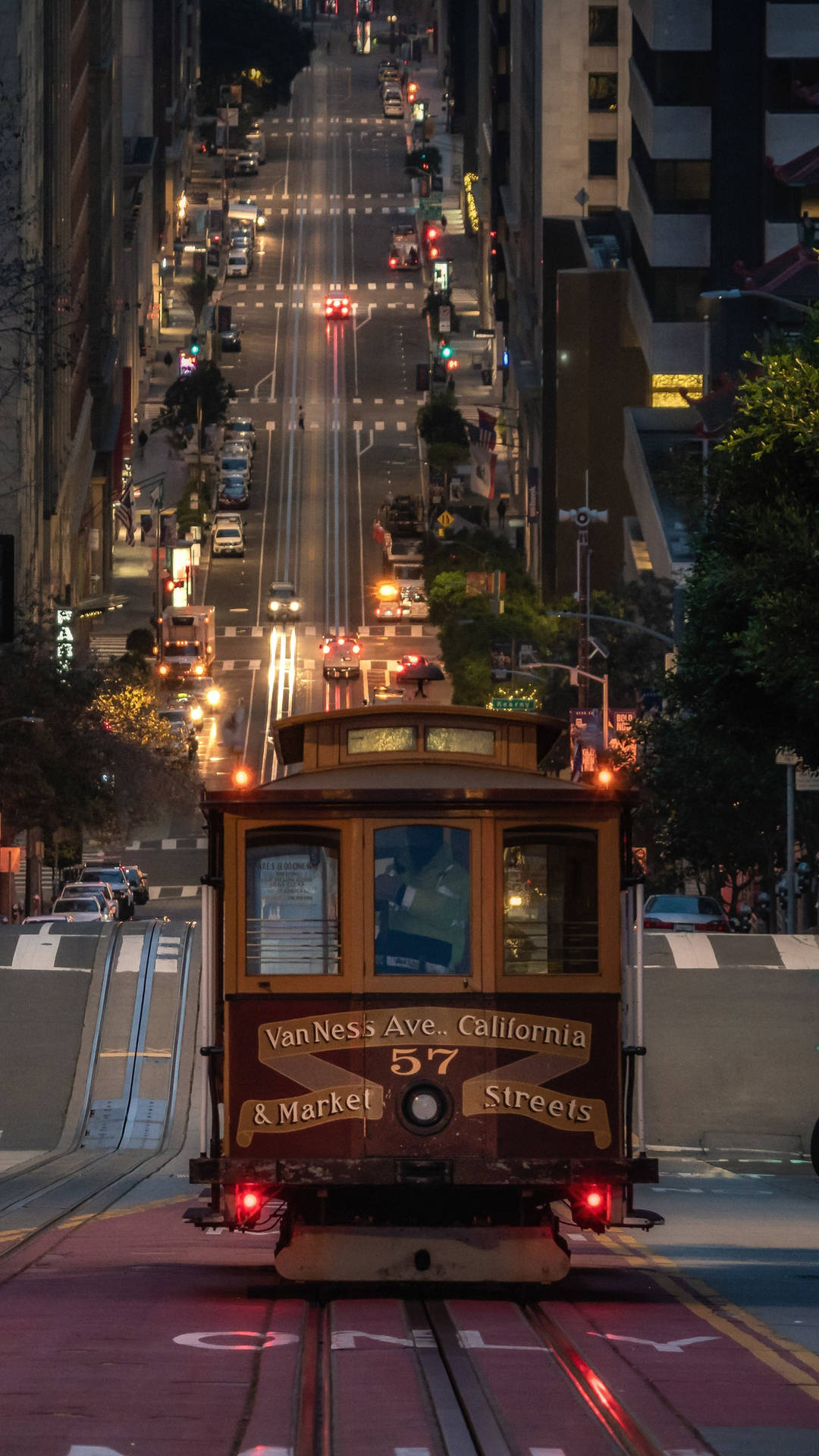 San Francisco Iphone California Cable Car System Background