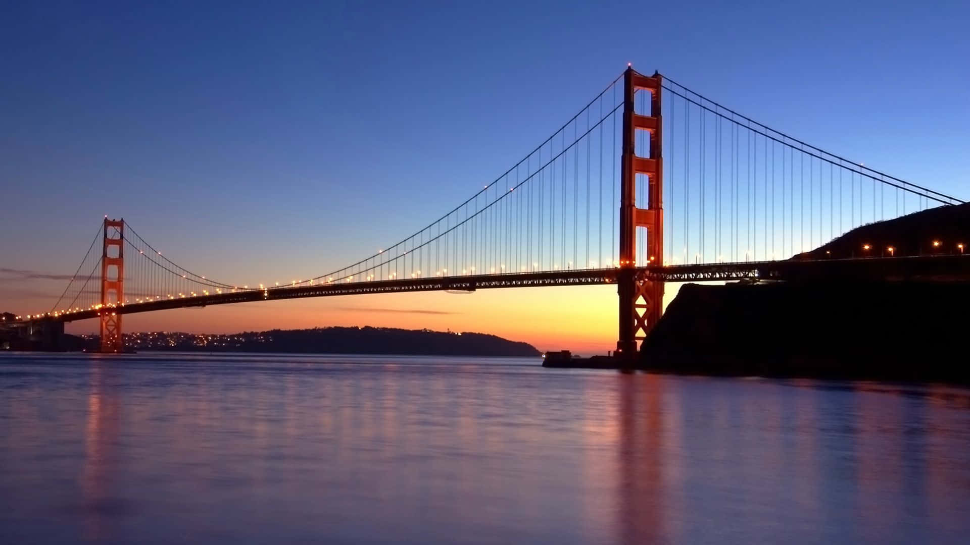 San Francisco Laptop Golden Gate Bridge Background