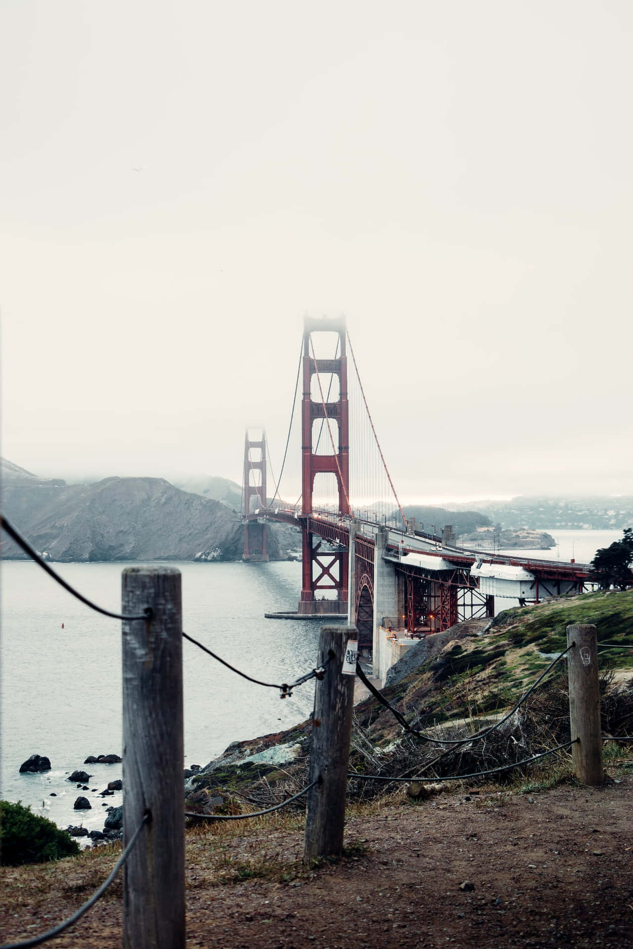 San Francisco Shrouded In Fog Background