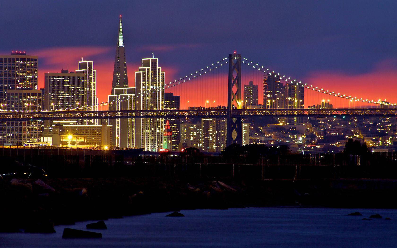 San Francisco Usa Night Lights