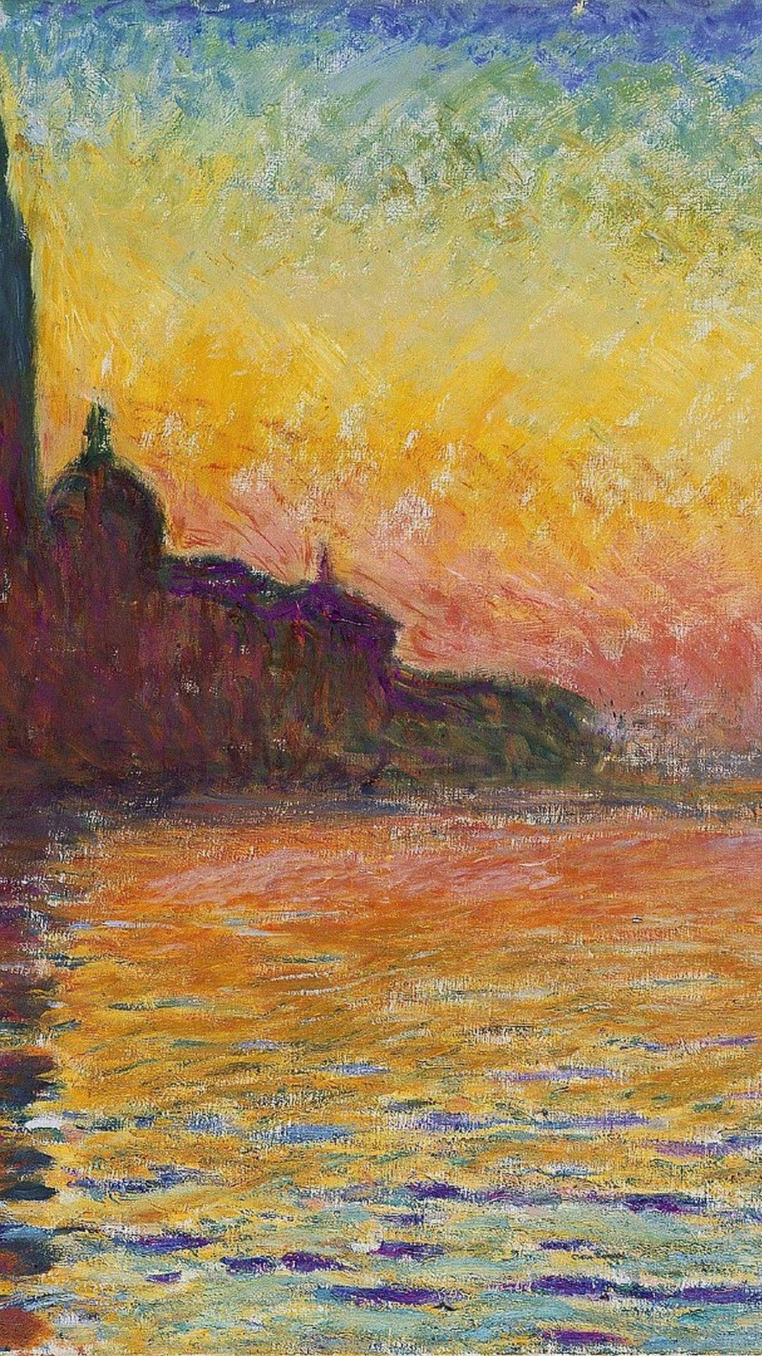 San Giorgio Maggiore Impressionist Art Background