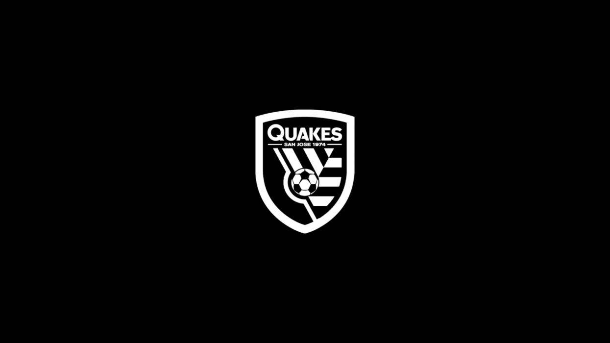 San Jose Earthquakes Black And White Emblem Background