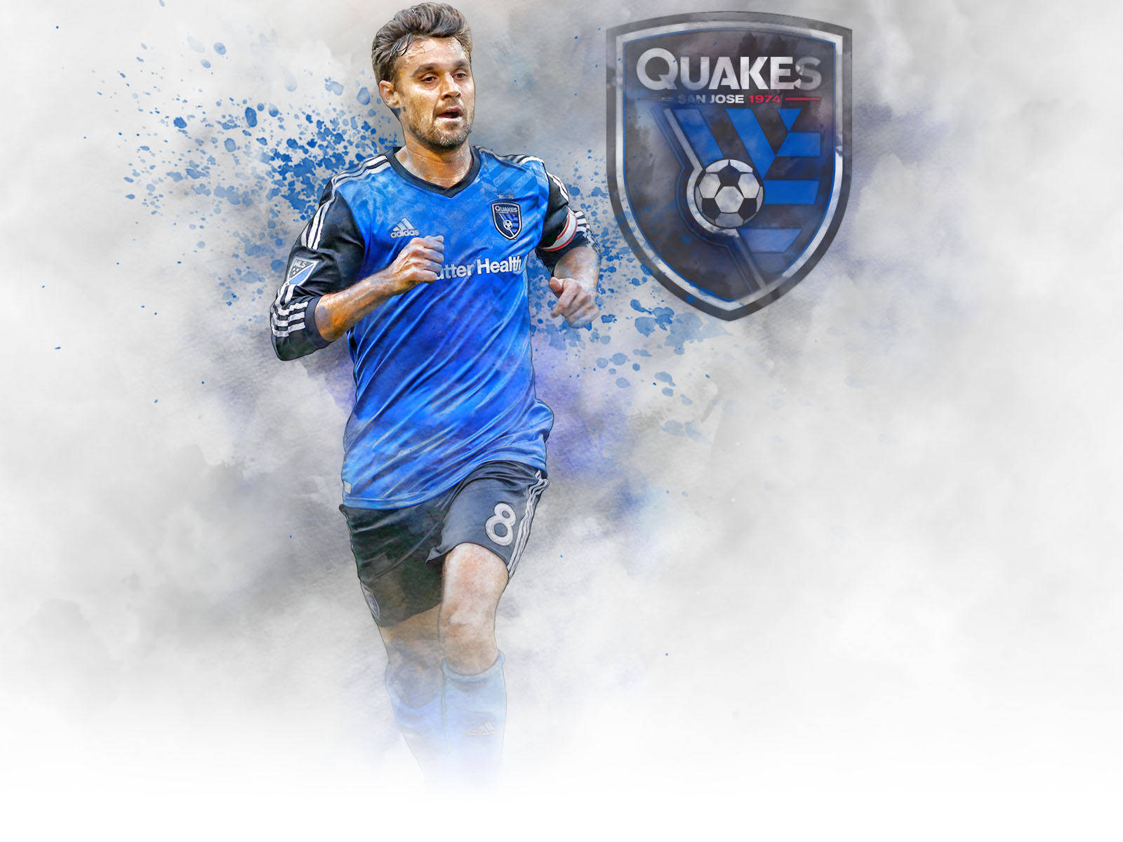 San Jose Earthquakes Digital Artwork