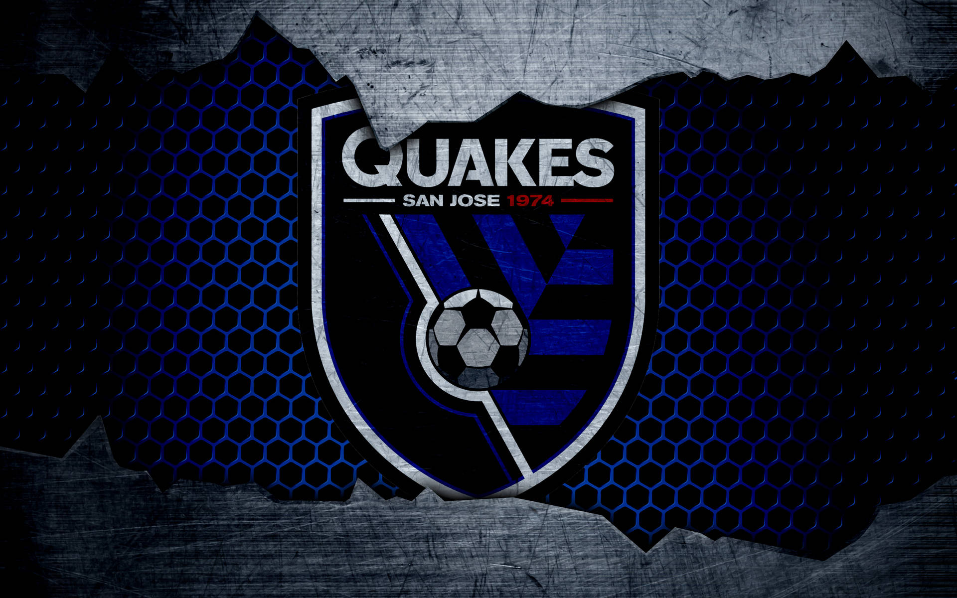 San Jose Earthquakes Symbol Graphic Design Background