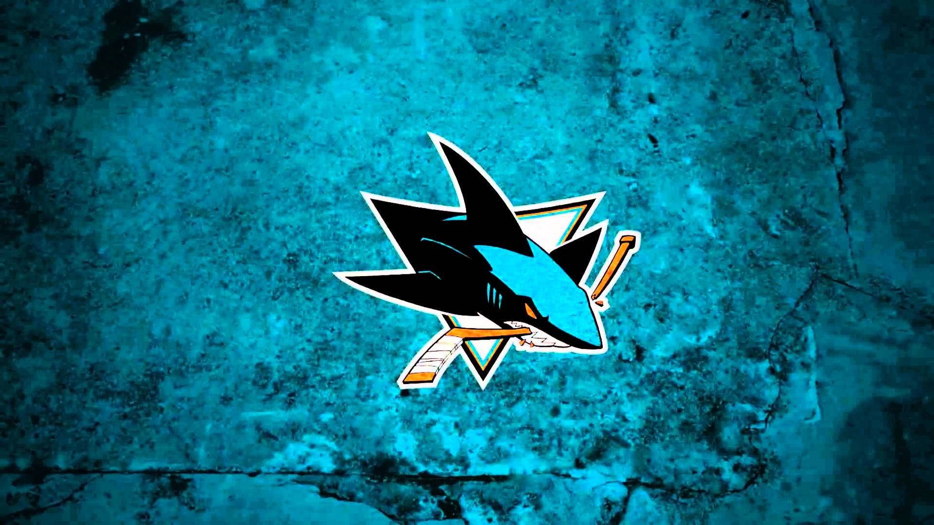 San Jose Sharks Biting Logo Background