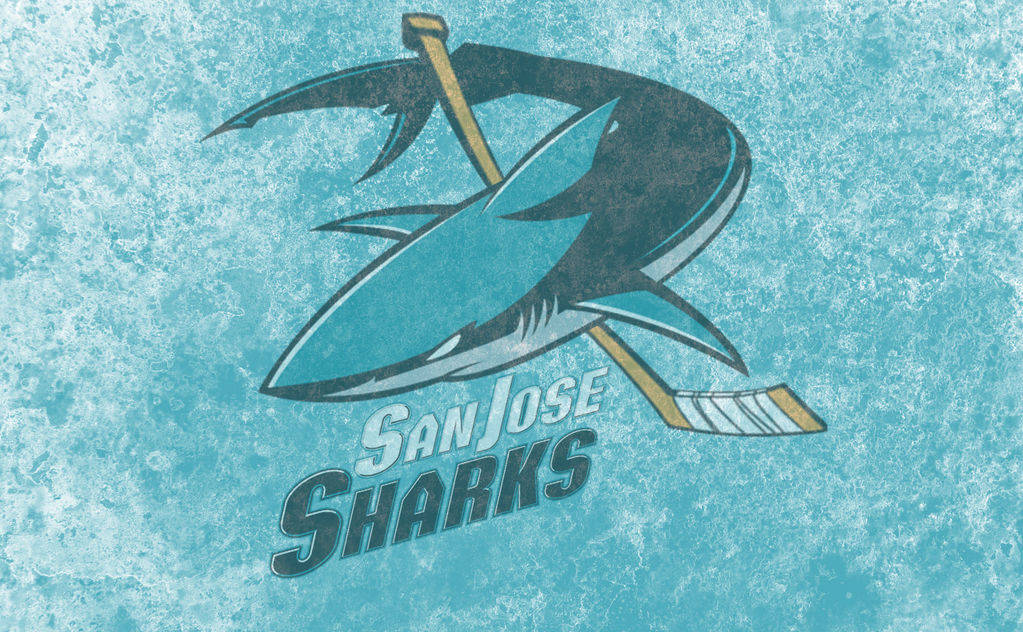 San Jose Sharks With Hockey Stick Background