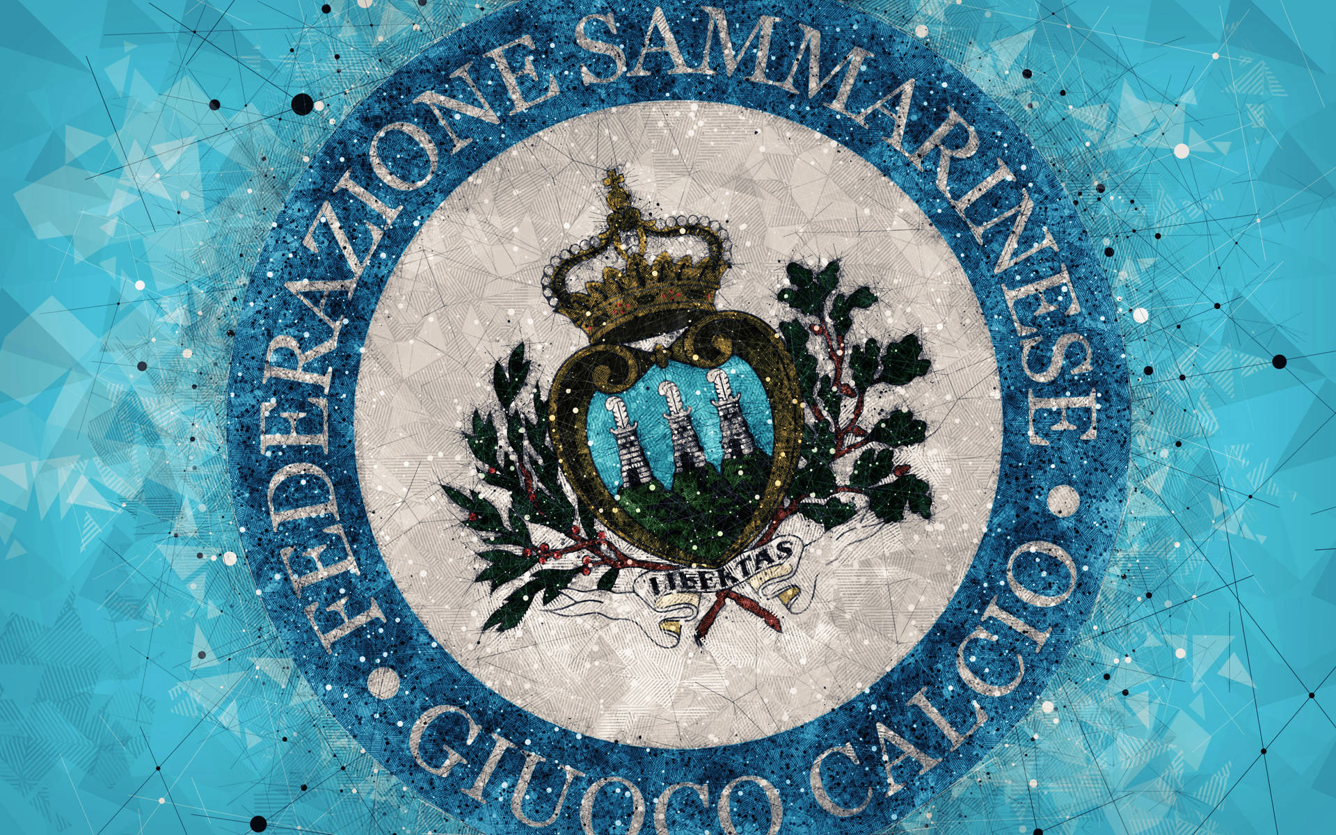 San Marino's Stylized Flag Background