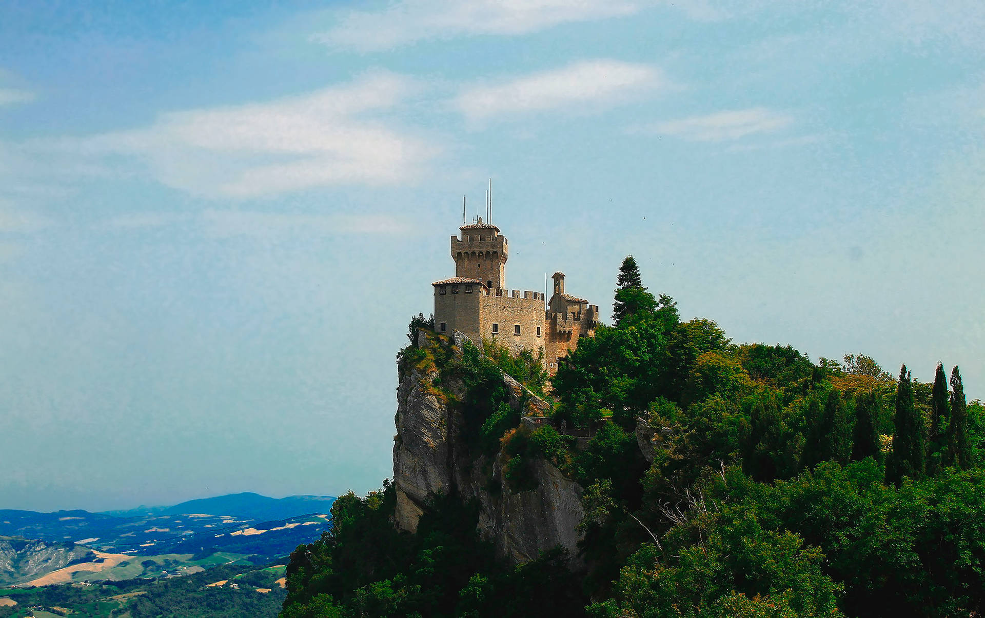San Marino Three Towers Peak