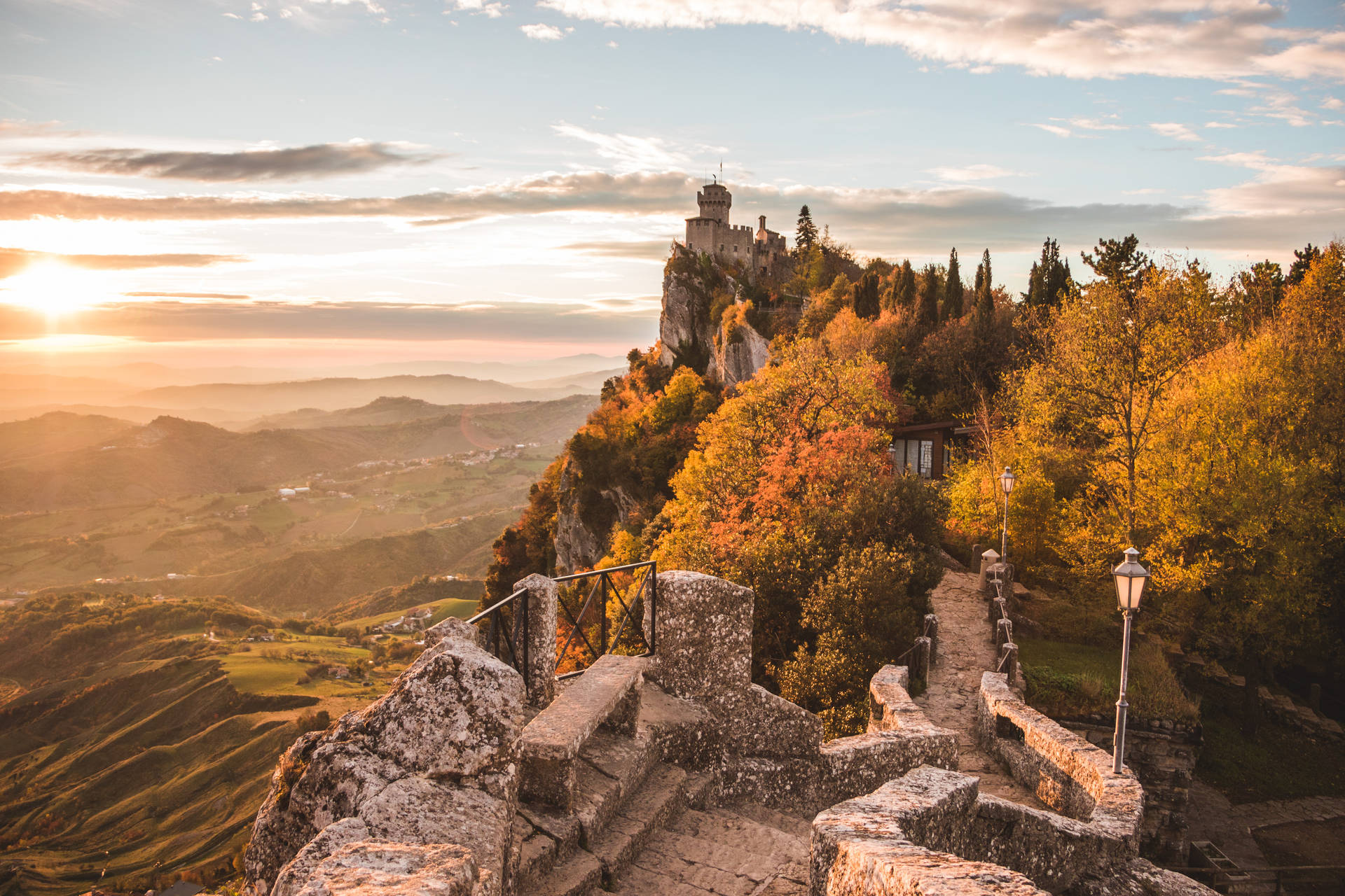 San Marino Titano Castle Background
