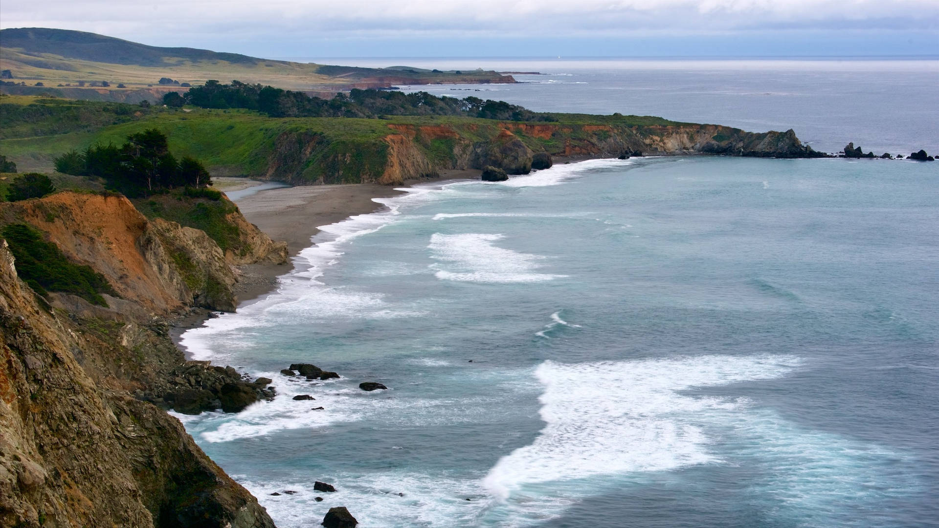 San Simeon Cliffs Background