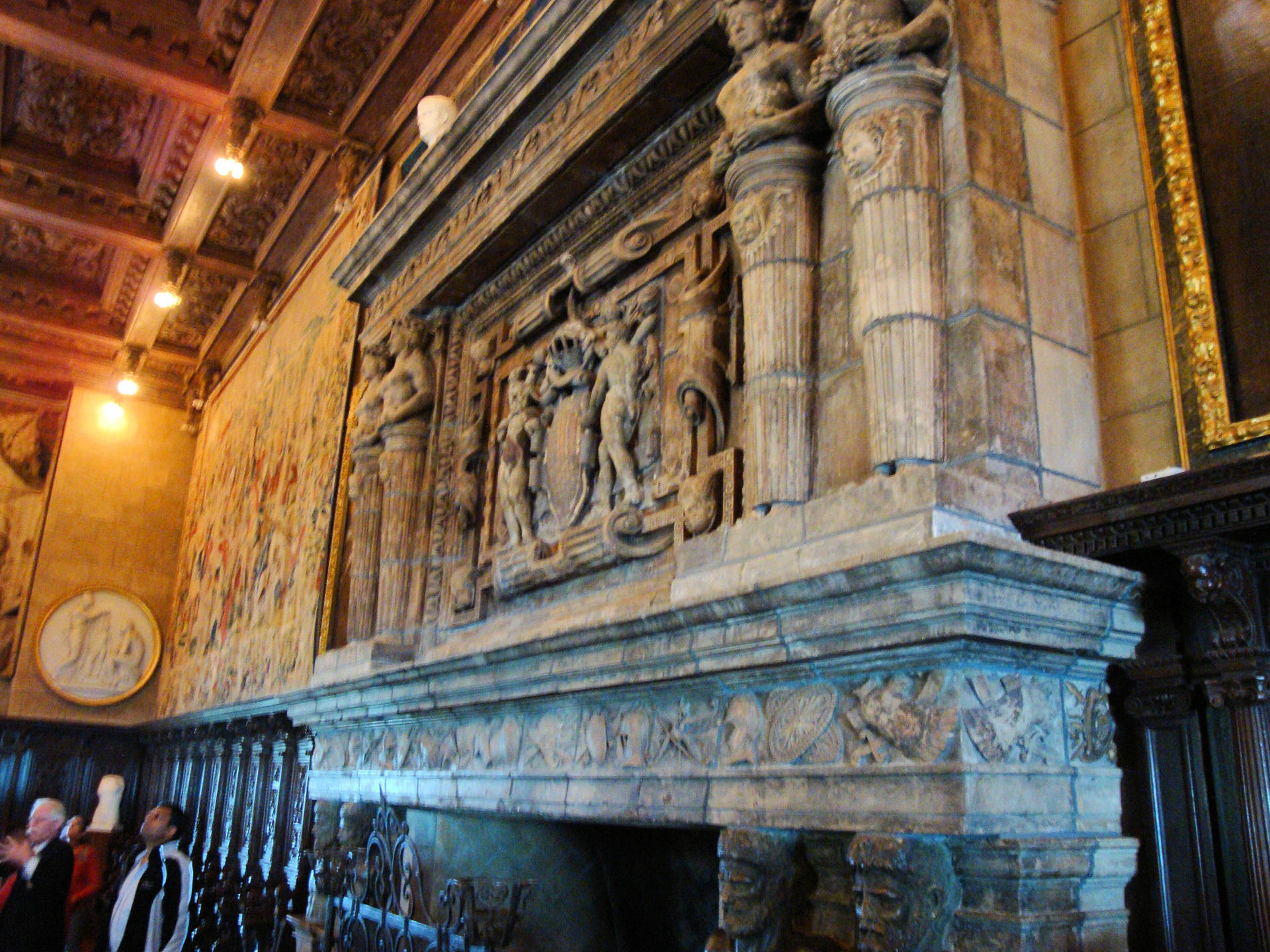 San Simeon Fireplace Background