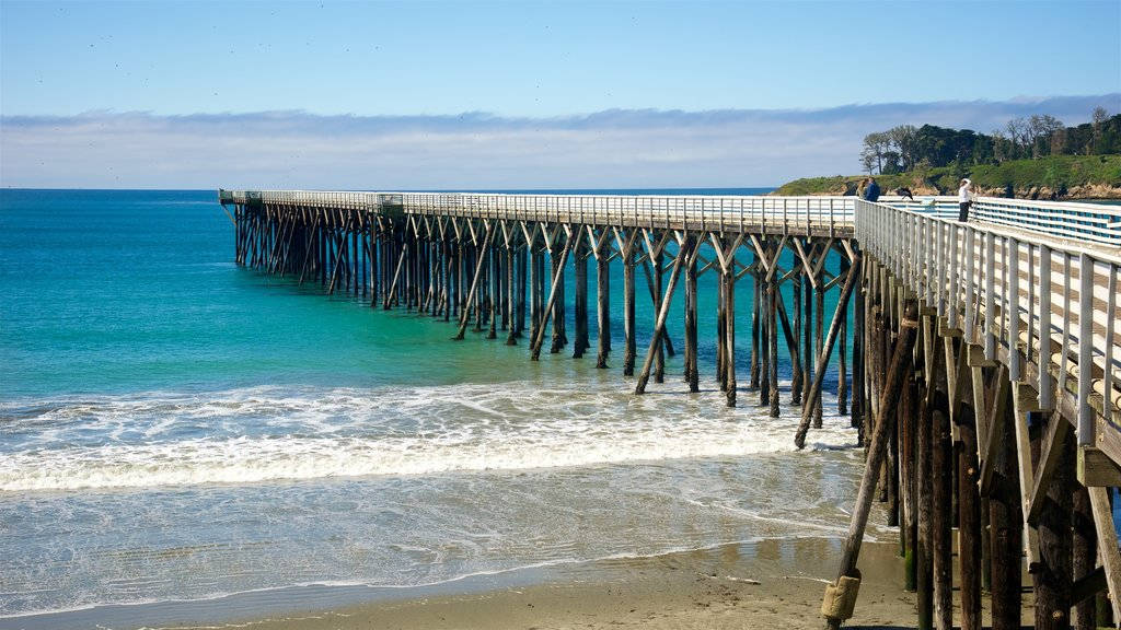 San Simeon Side Of Dock Background