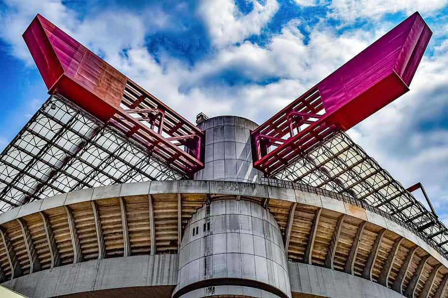 San Siro Stadium Architecture Detail Background