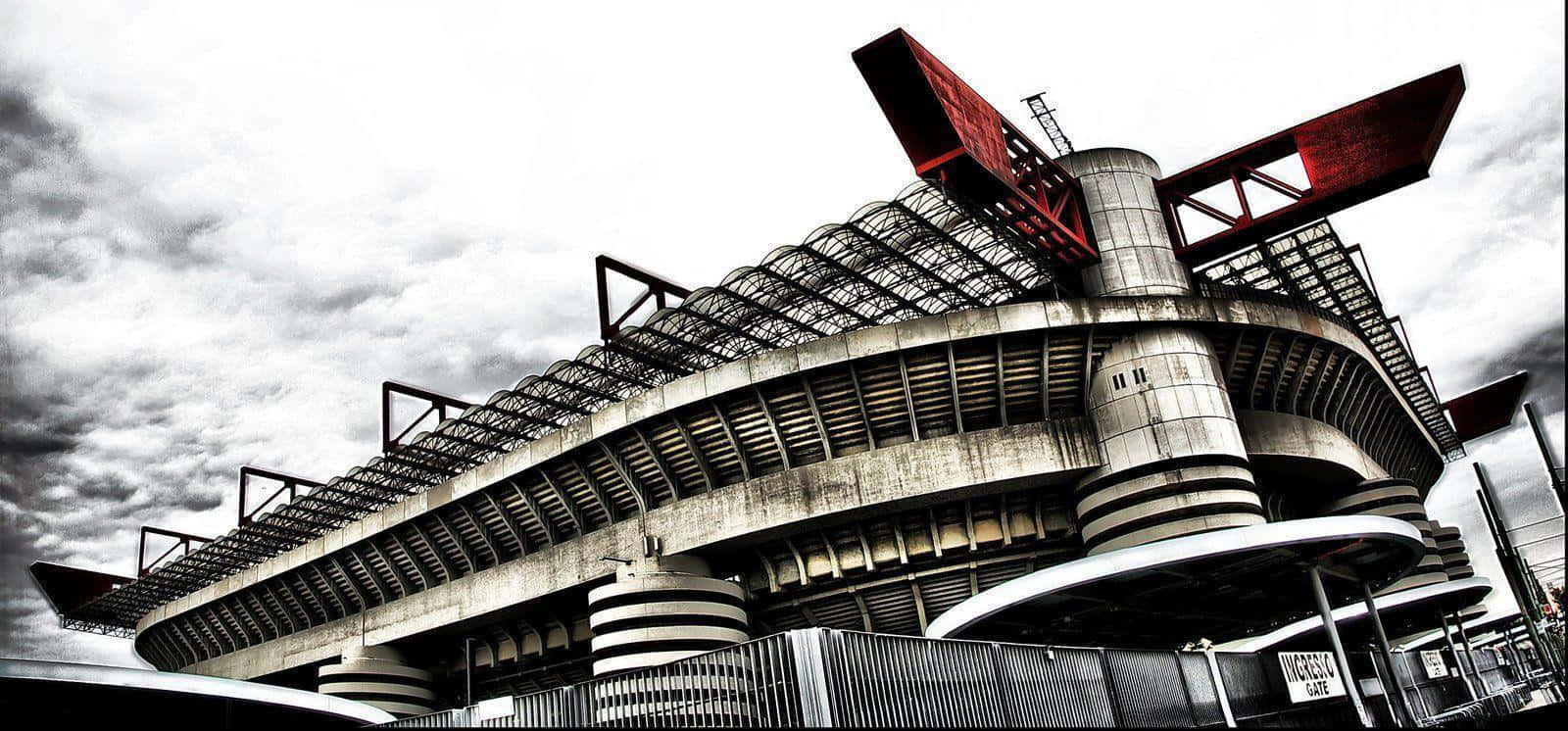 San Siro Stadium Exterior View Background