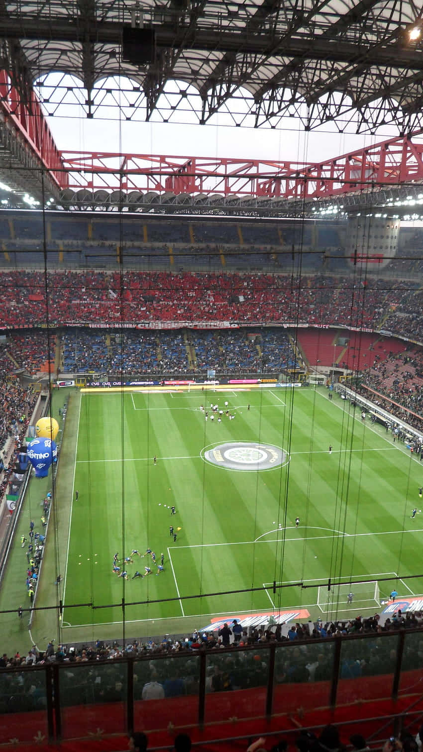 San Siro Stadium Football Match Background