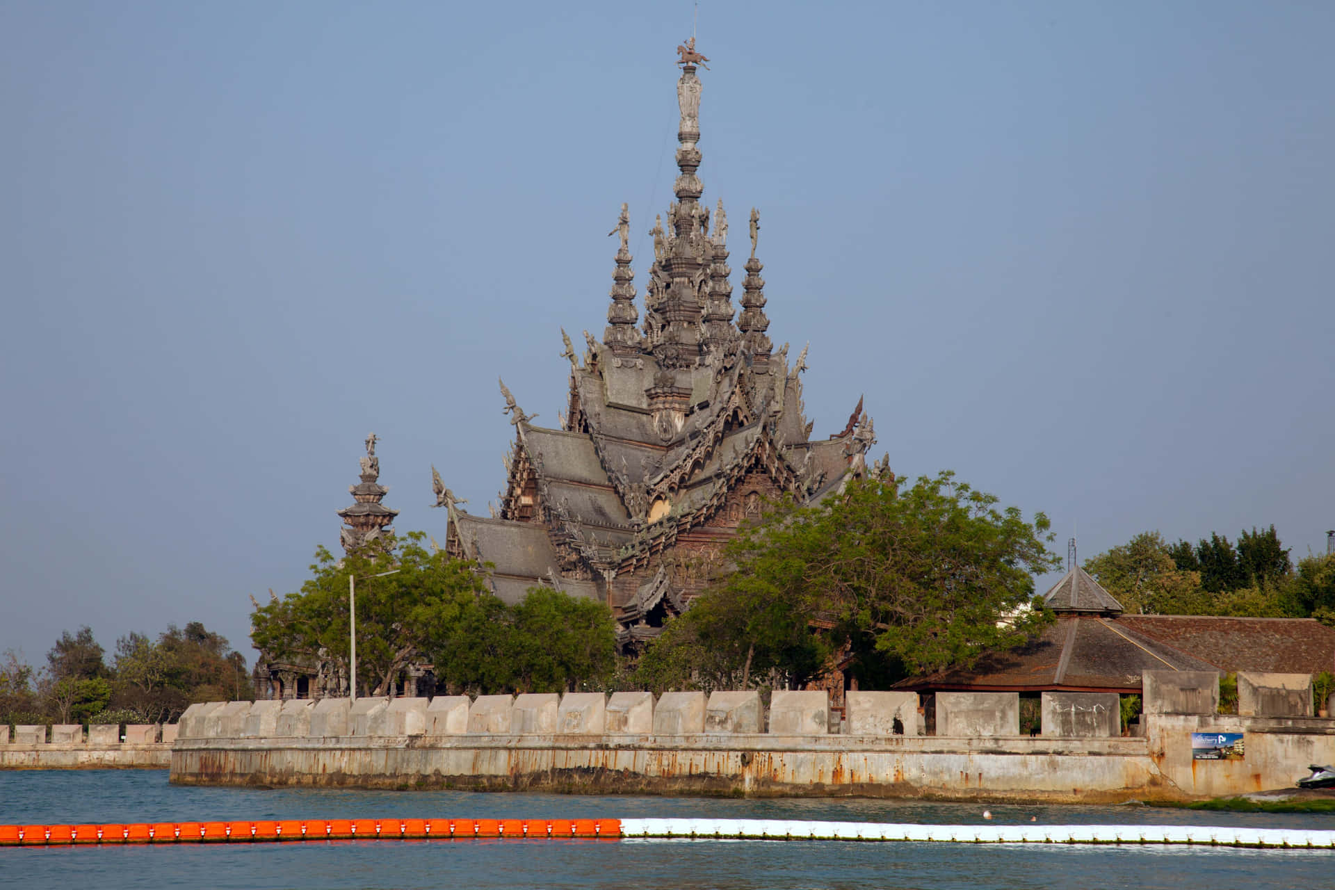 Sanctuary Of Truth In Thailand Desktop