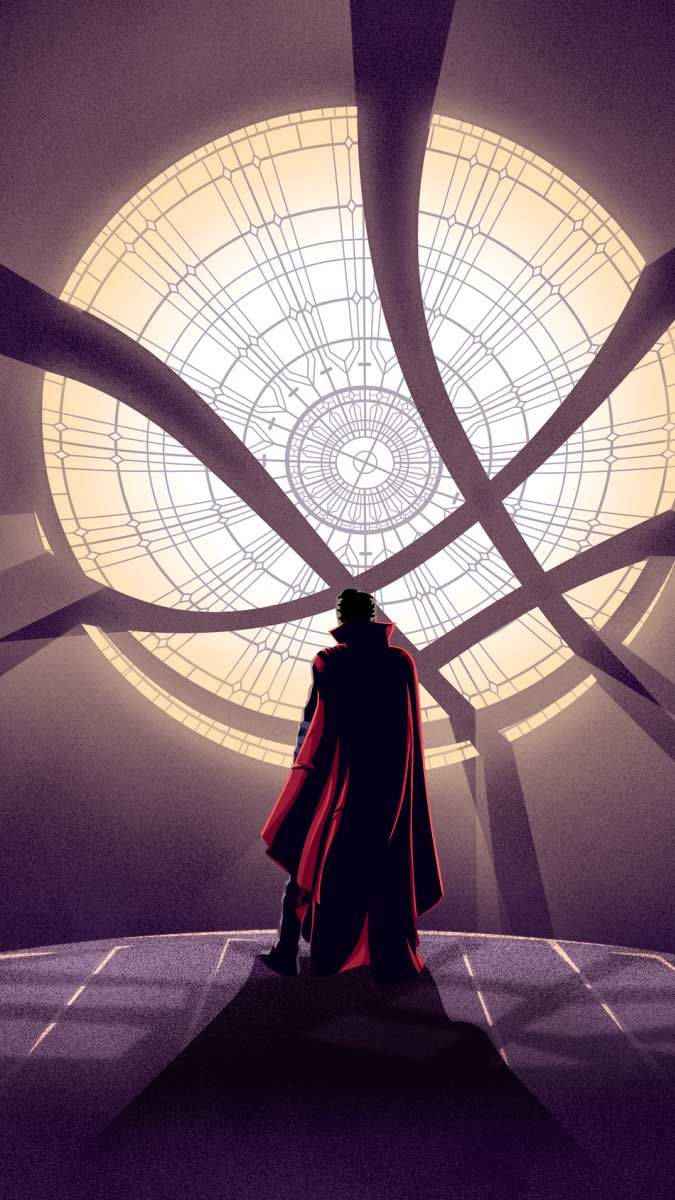 Sanctum Sanctorum Doctor Strange Minimalist Background