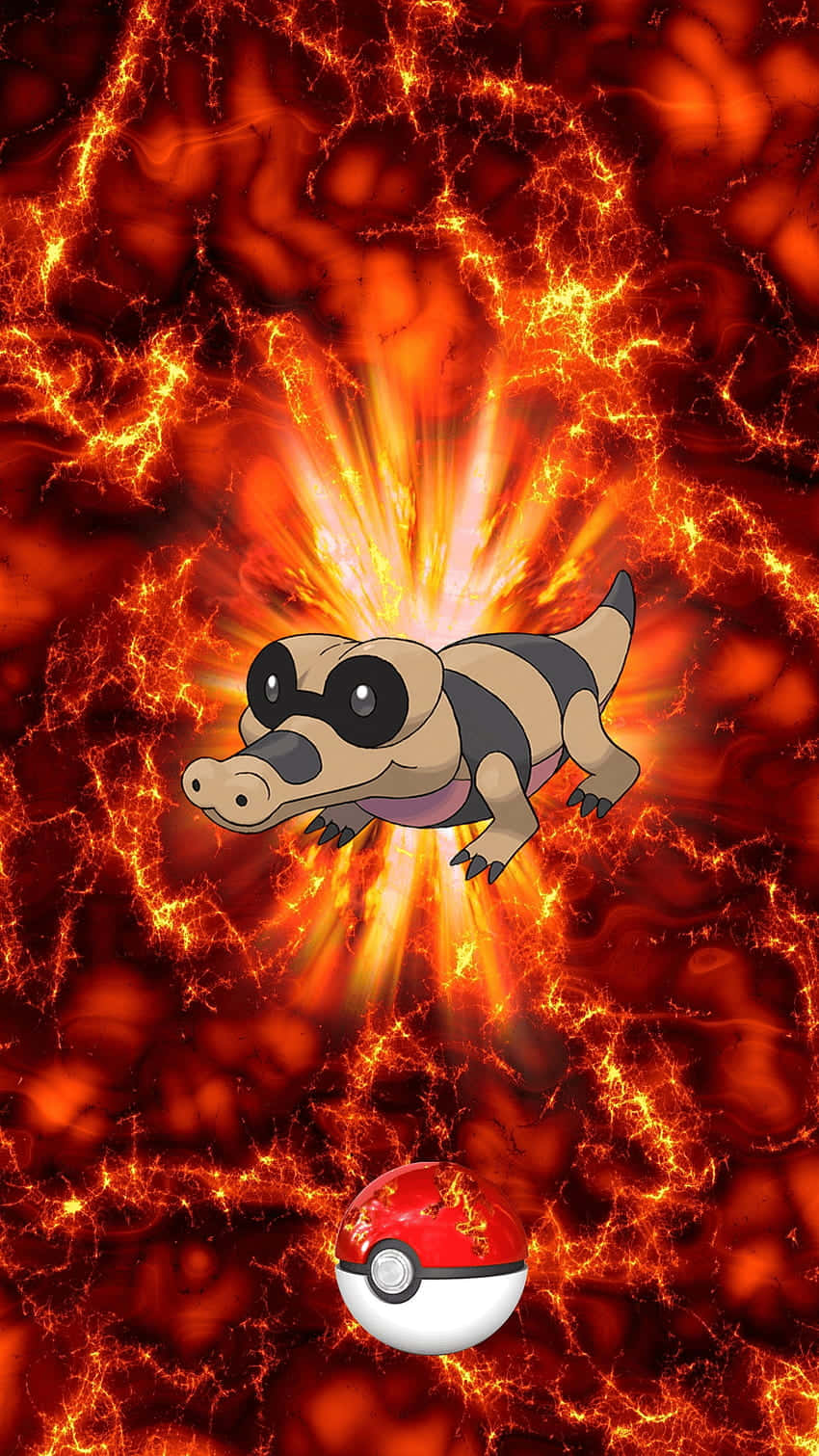 Sandile Surrounded By Fire Phone Background