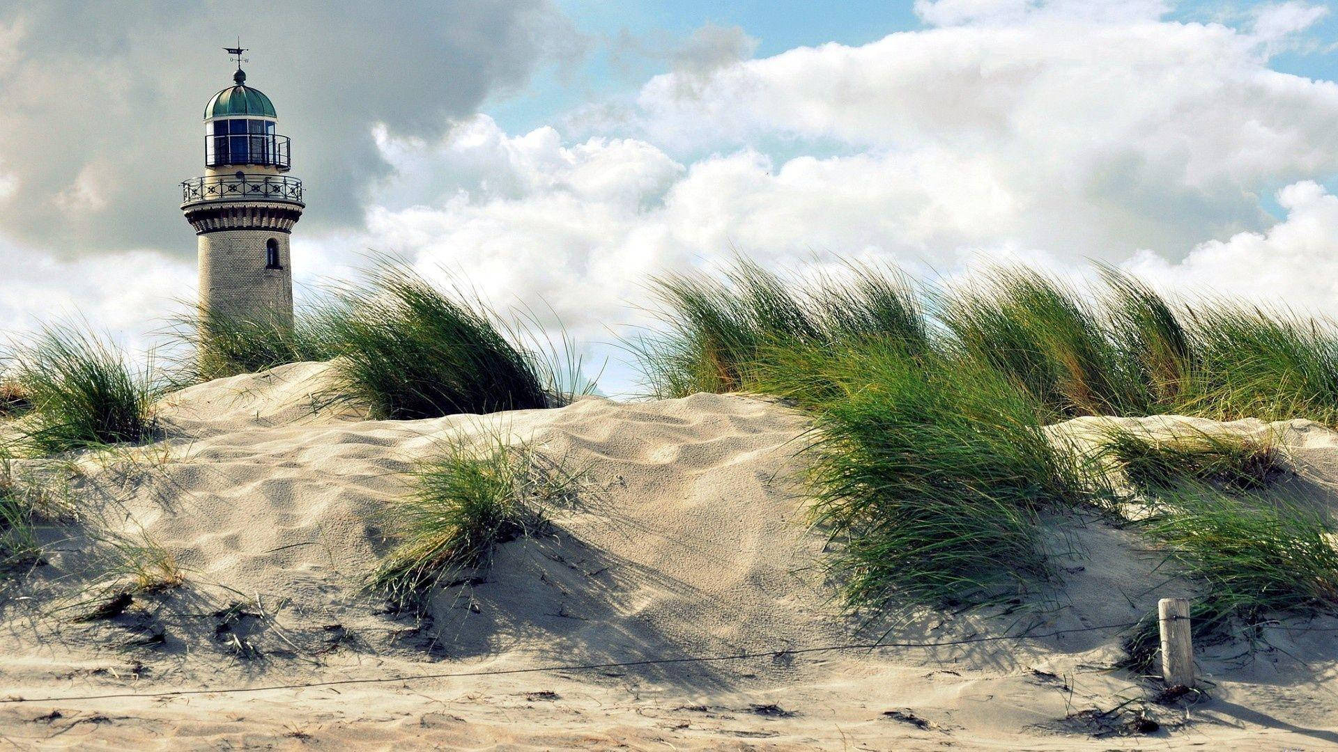 Sandy Lighthouse Background