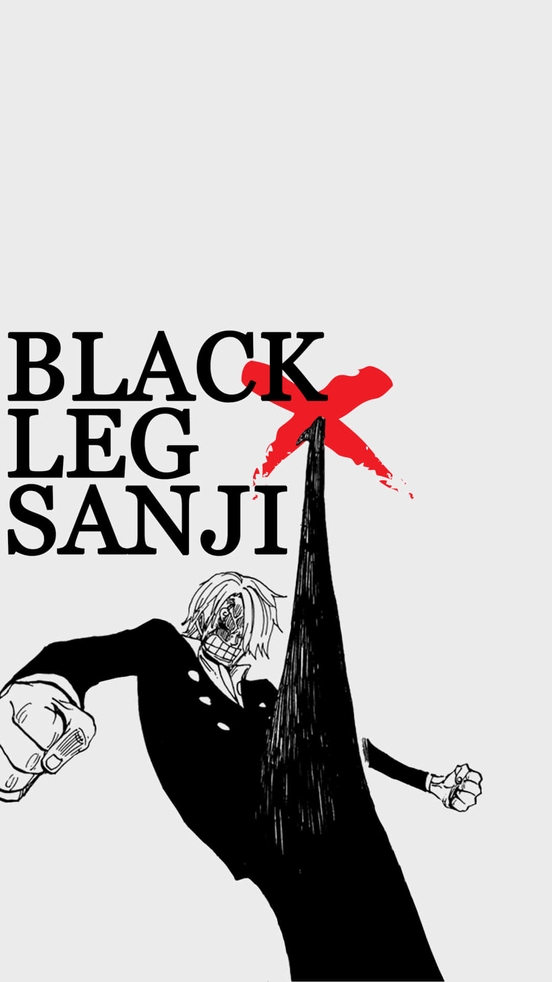 Sanji One Piece Character In Action On Iphone Wallpaper Background