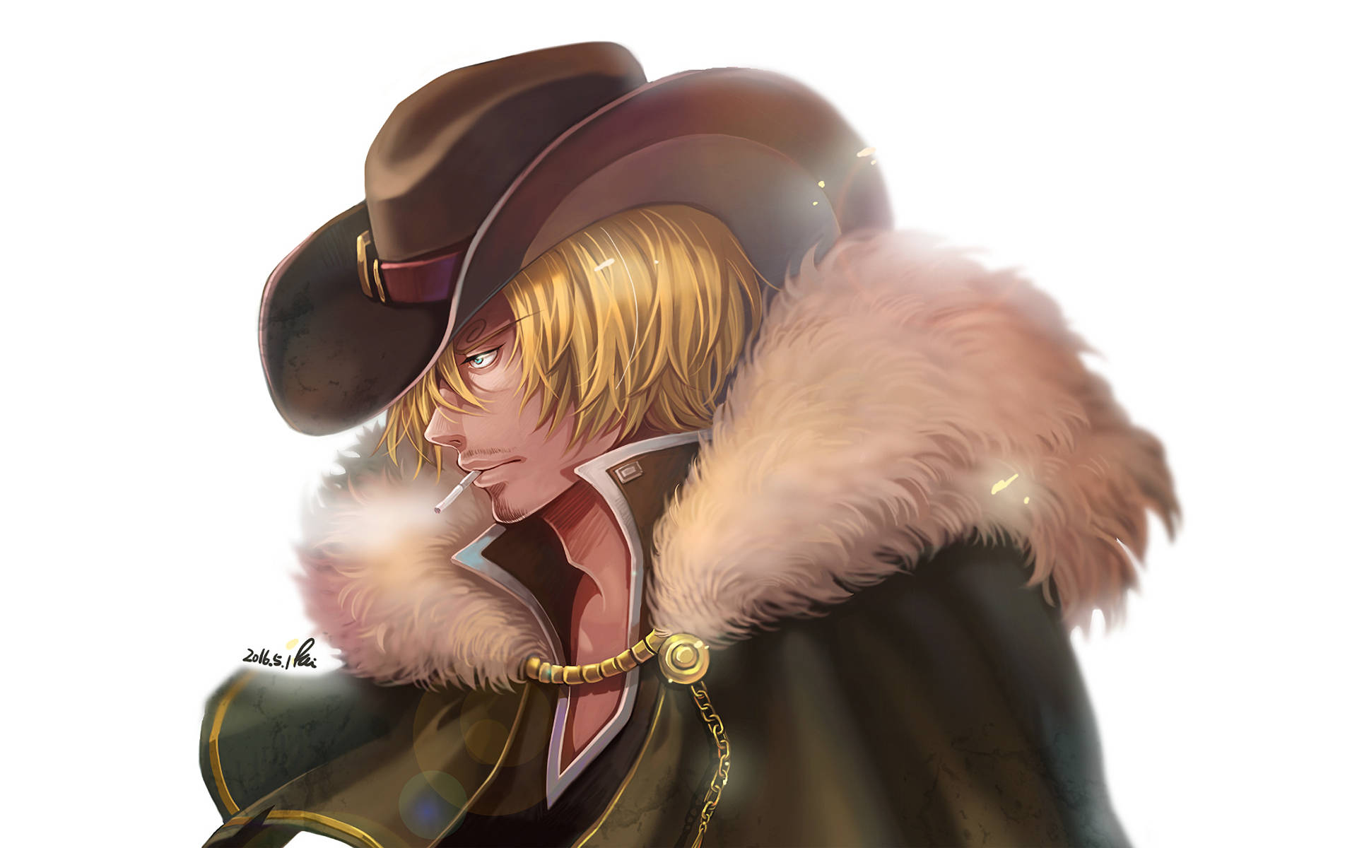 Sanji, The Cowboy Of The One Piece Series Background