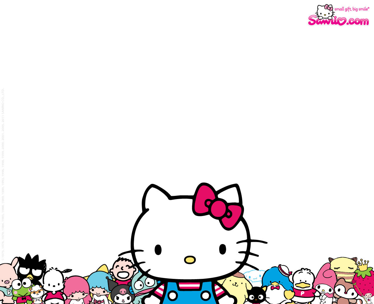 Sanrio Characters In White Background Background
