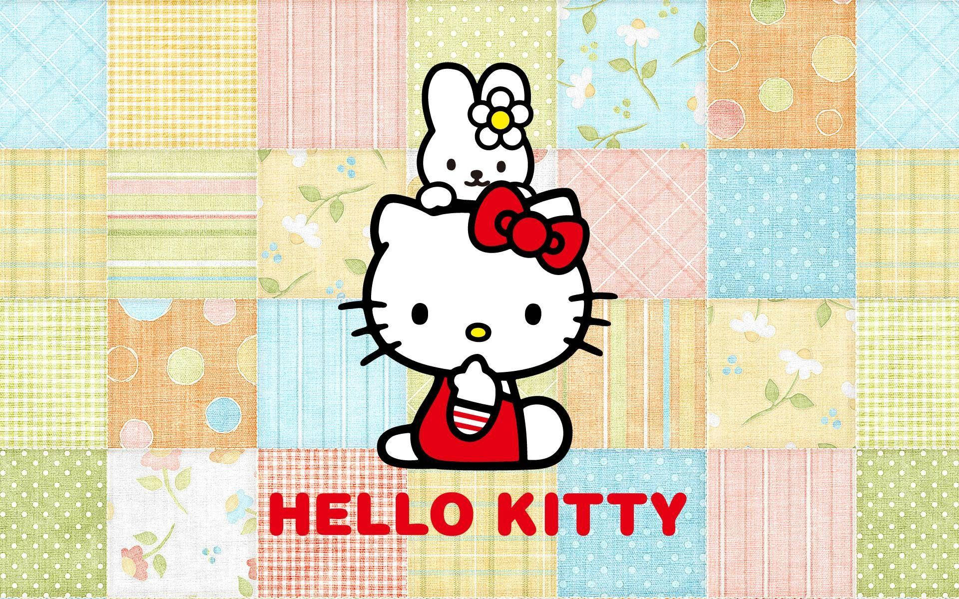 Sanrio Characters Kitty And Mimmy Background