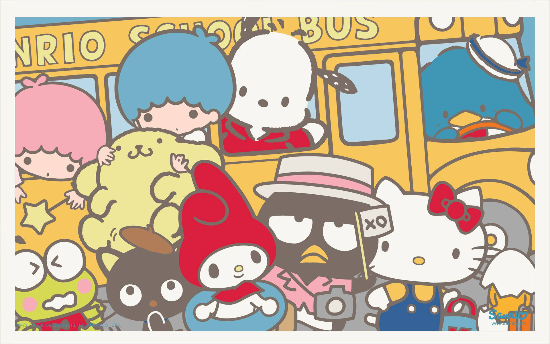 Sanrio Characters On The Bus
