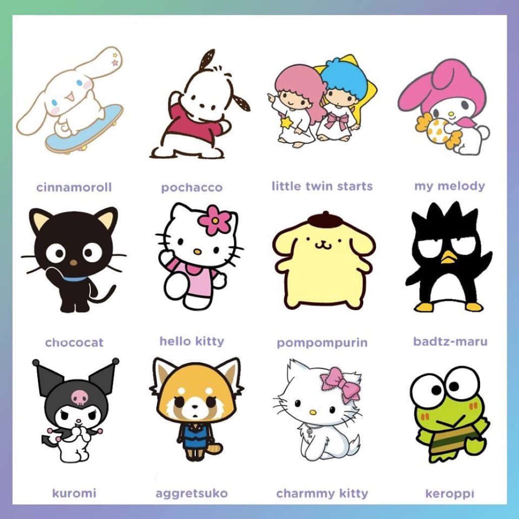 Sanrio Pfp Character Names Background