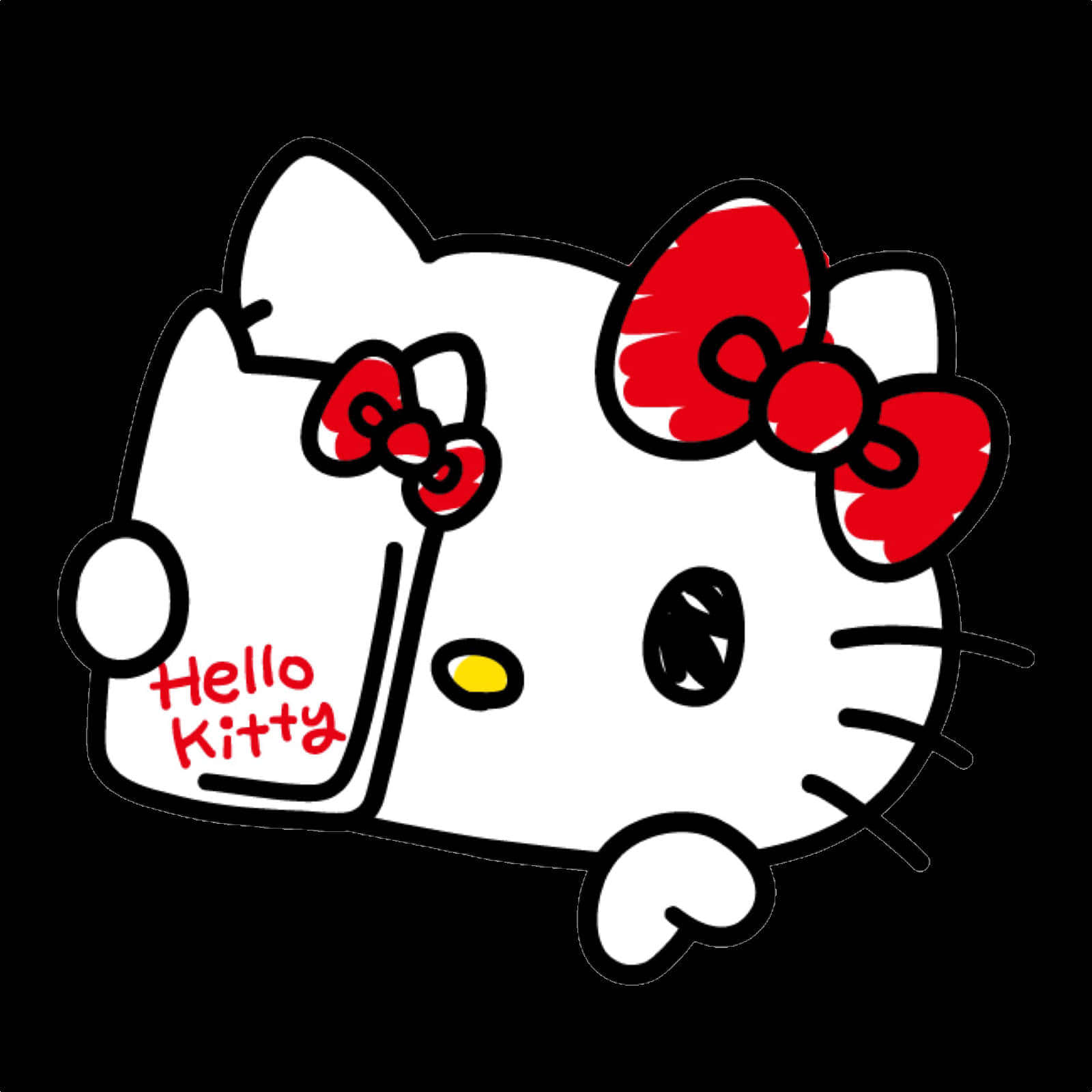 Sanrio Pfp Hello Kitty Red Background