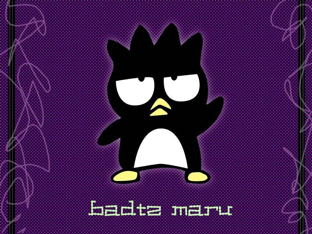 Sanrio's Badtz Maru Purple Poster Background