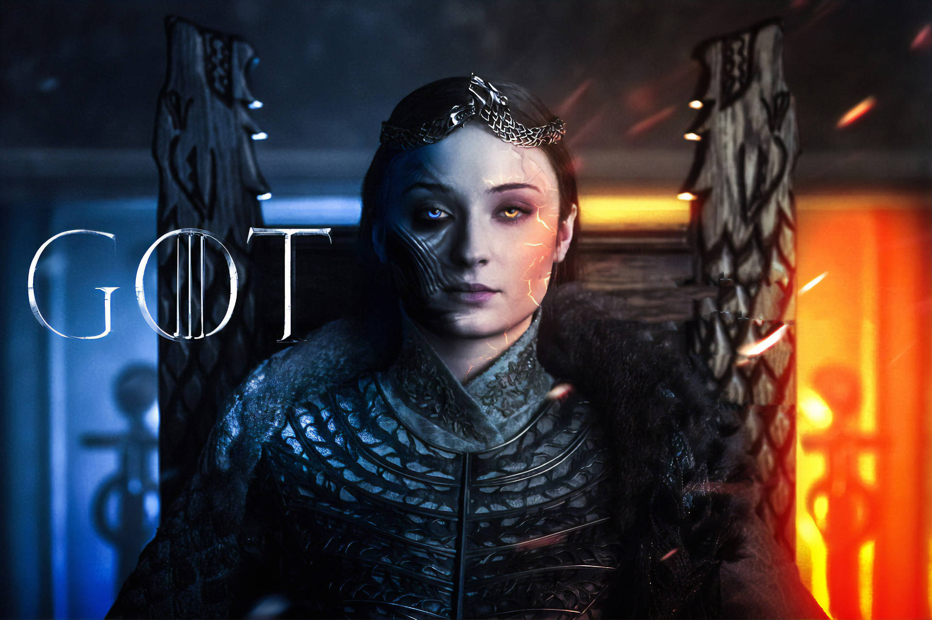 Sansa Stark Ice & Fire Background
