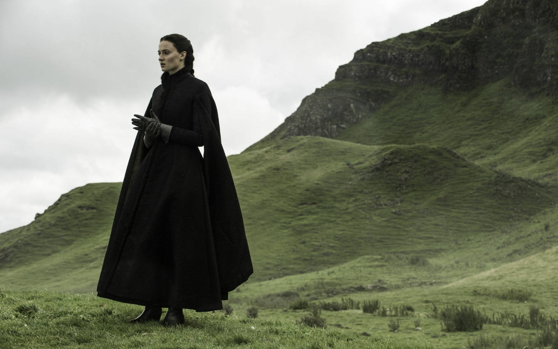 Sansa Stark In Black Background