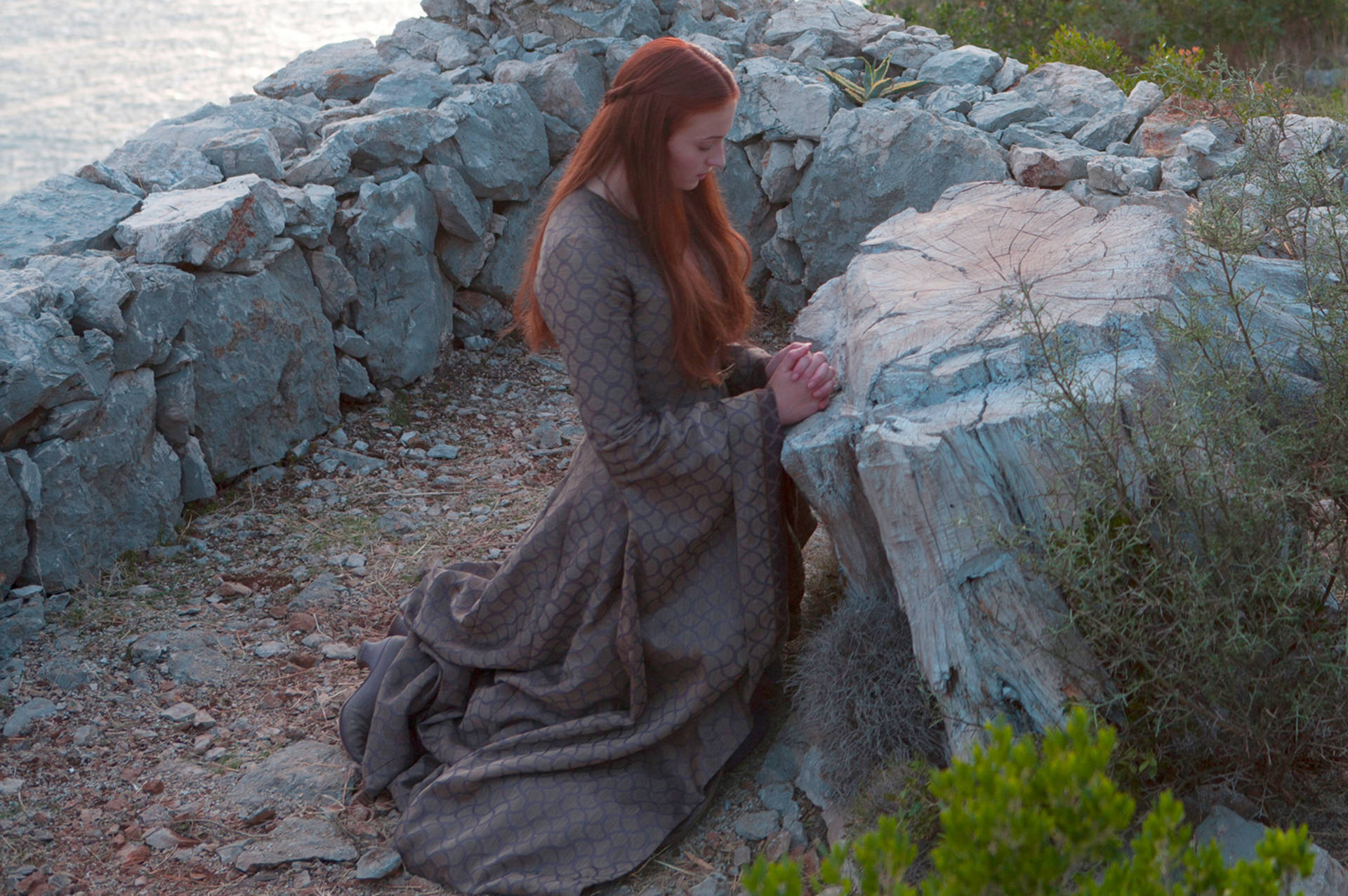 Sansa Stark Praying Background