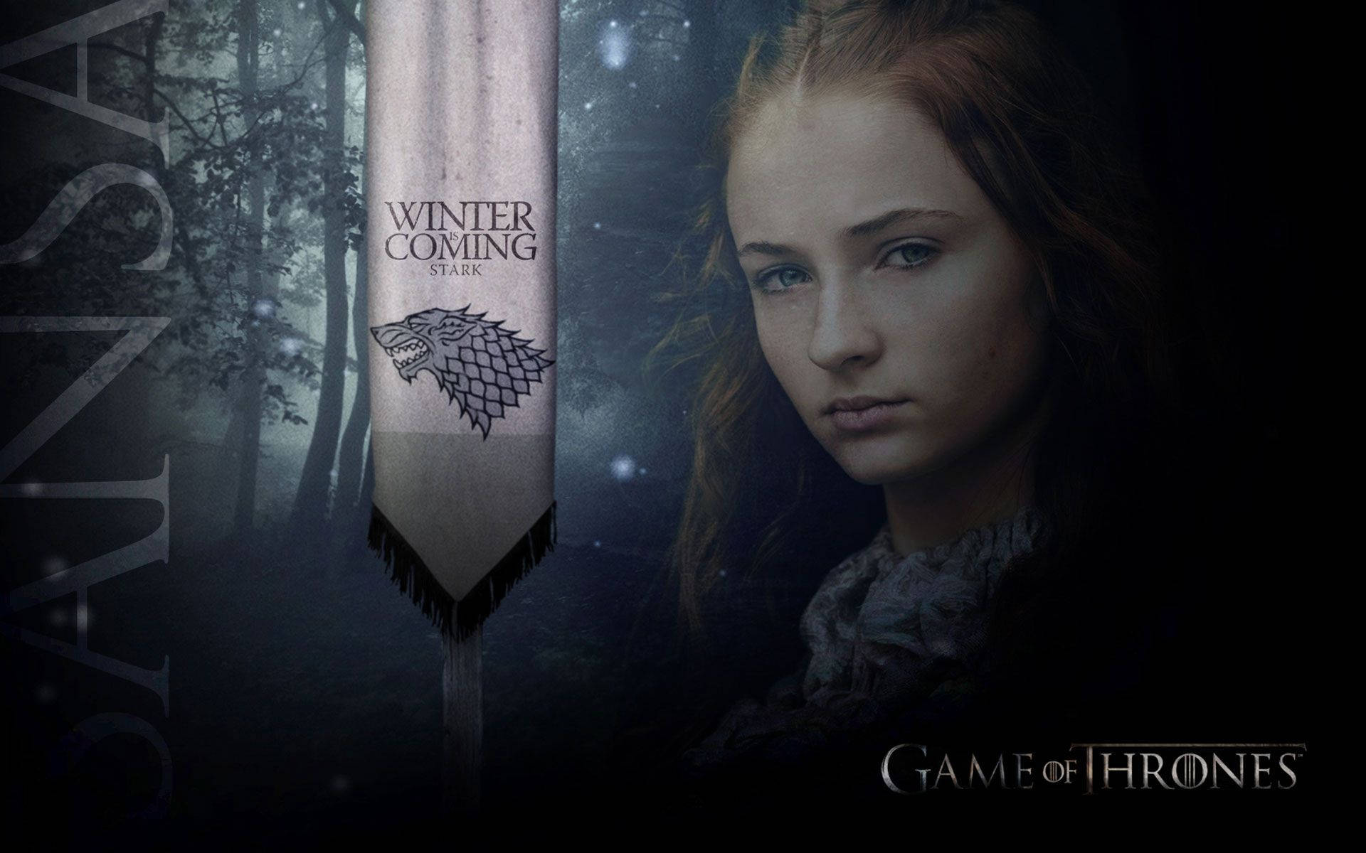 Sansa Stark Winter Poster Background