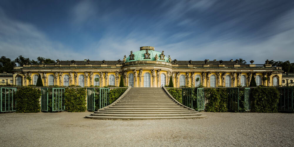 Sanssouci Palace In Potsdam Background