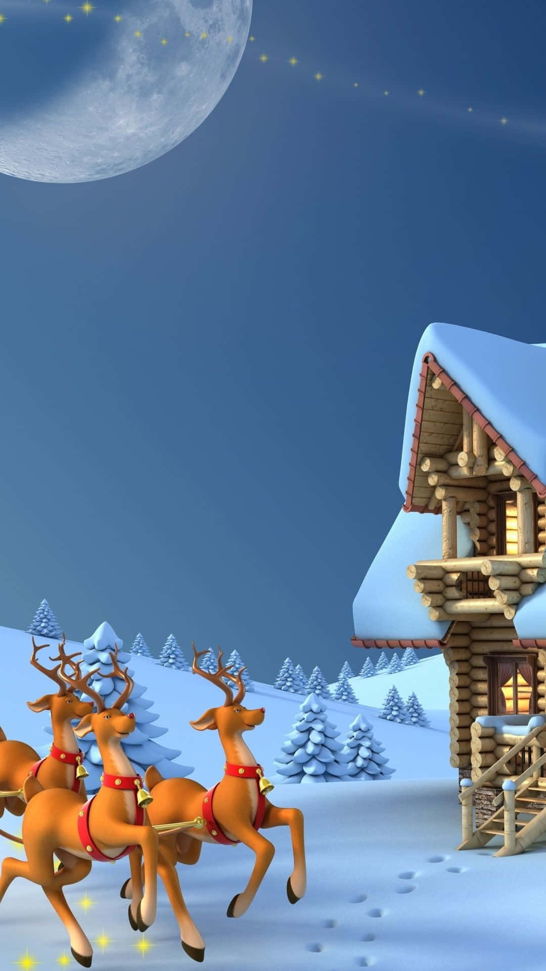Santa Claus Delivers Presents For Those On The Nice List! Background